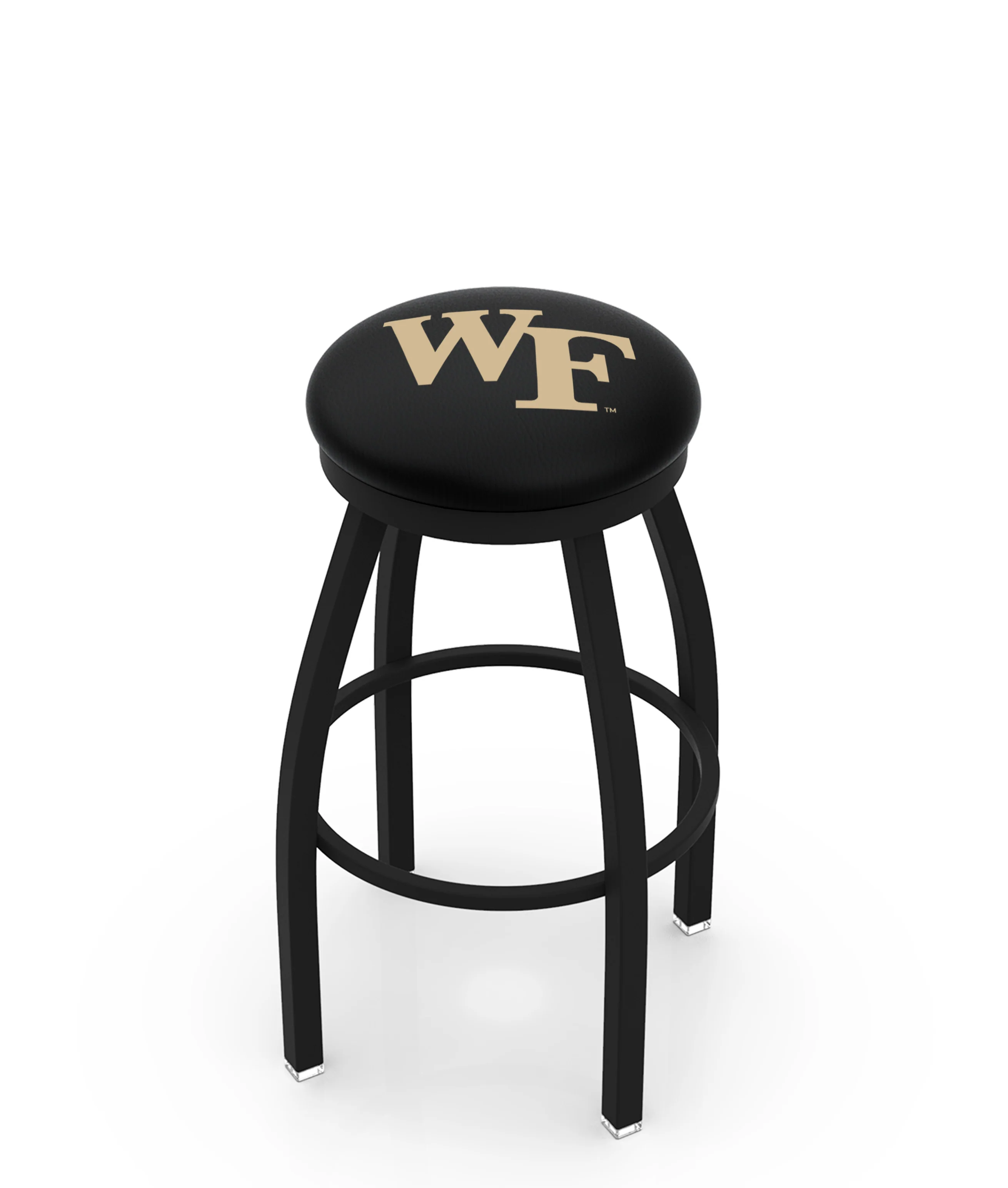 NCAA 30" Swivel Bar Stool with Black Wrinkle Finish - Image 51