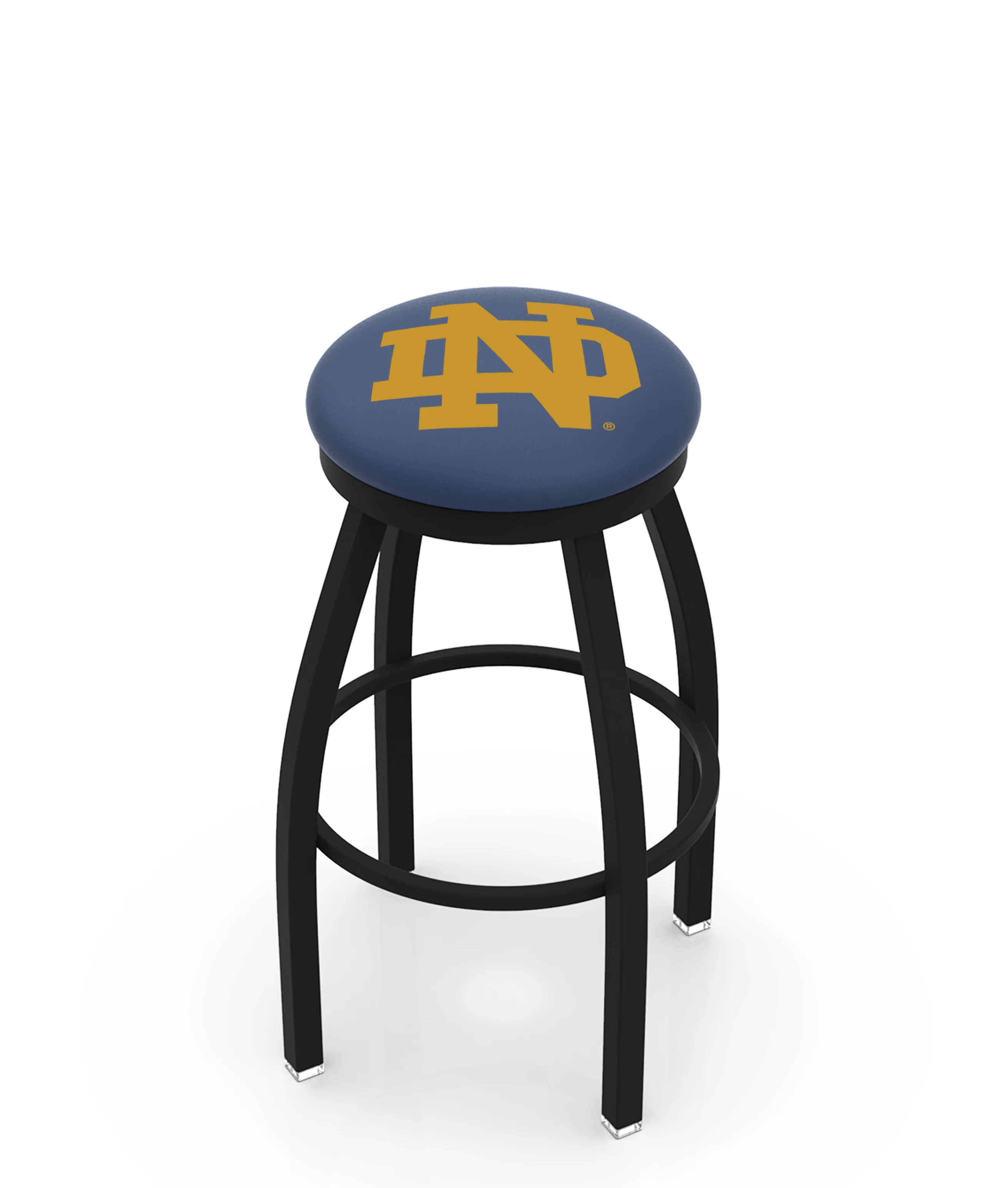 NCAA 30" Swivel Bar Stool with Black Wrinkle Finish - Image 52