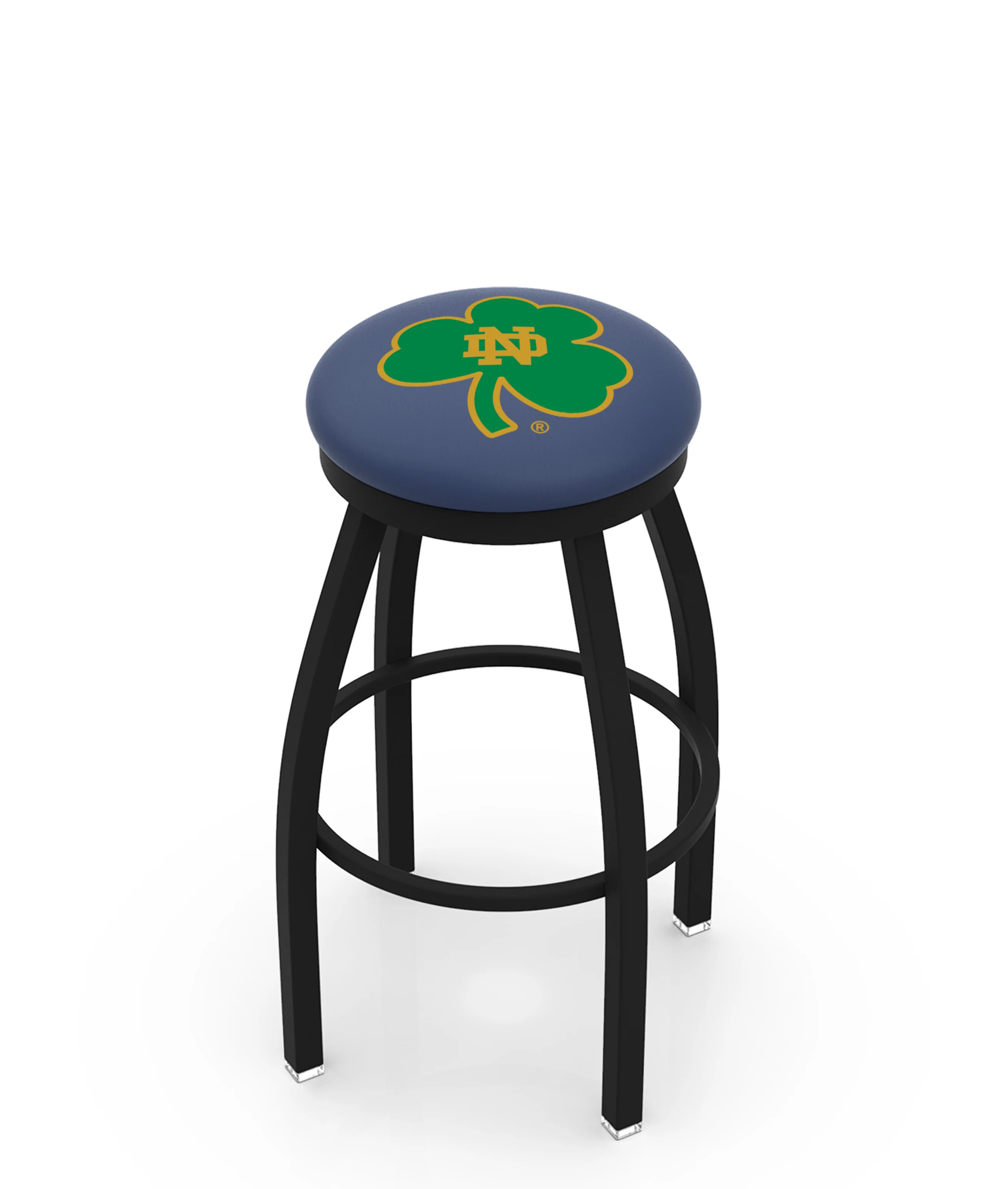 NCAA 30" Swivel Bar Stool with Black Wrinkle Finish - Image 57