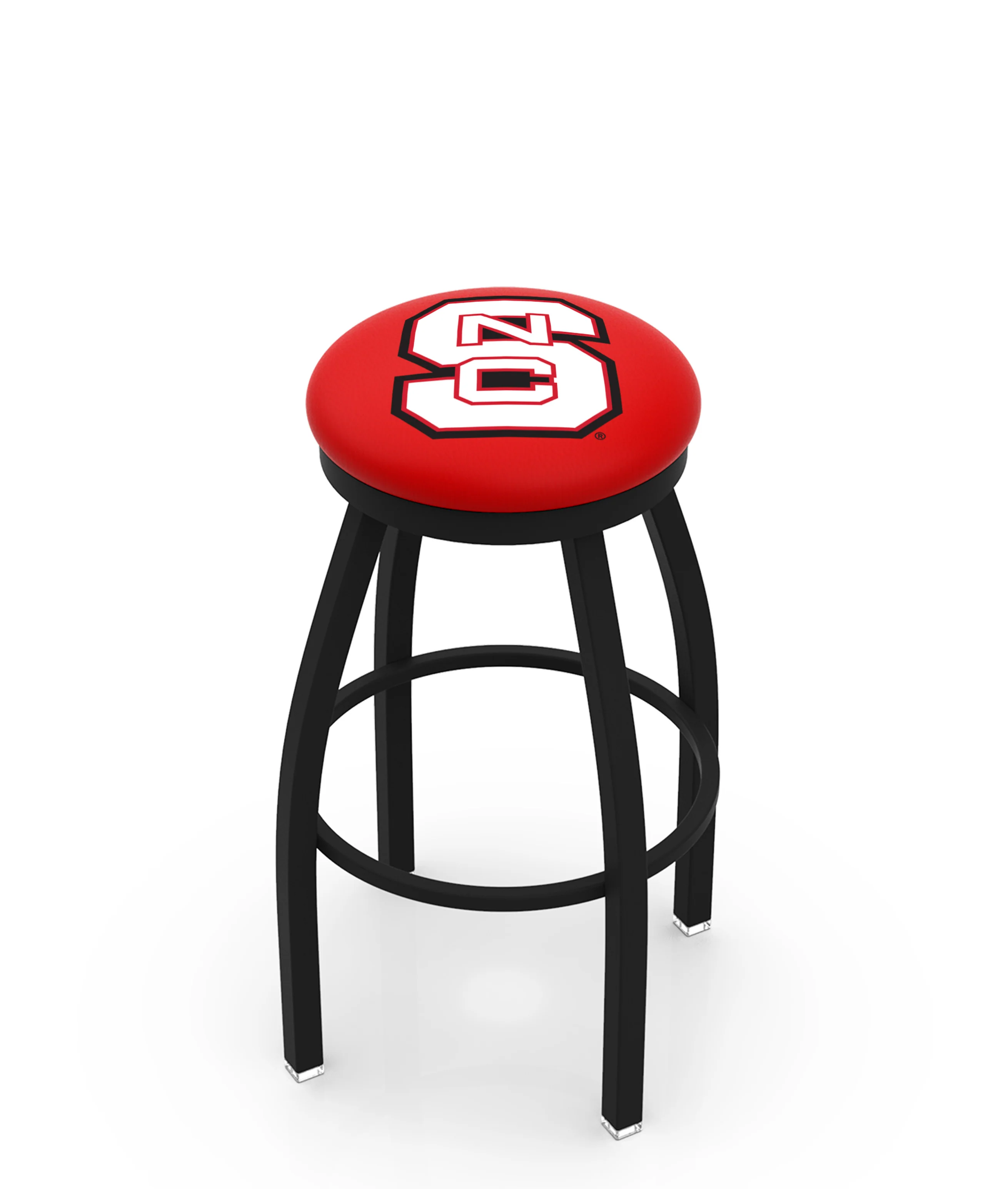 NCAA 30" Swivel Bar Stool with Black Wrinkle Finish - Image 59