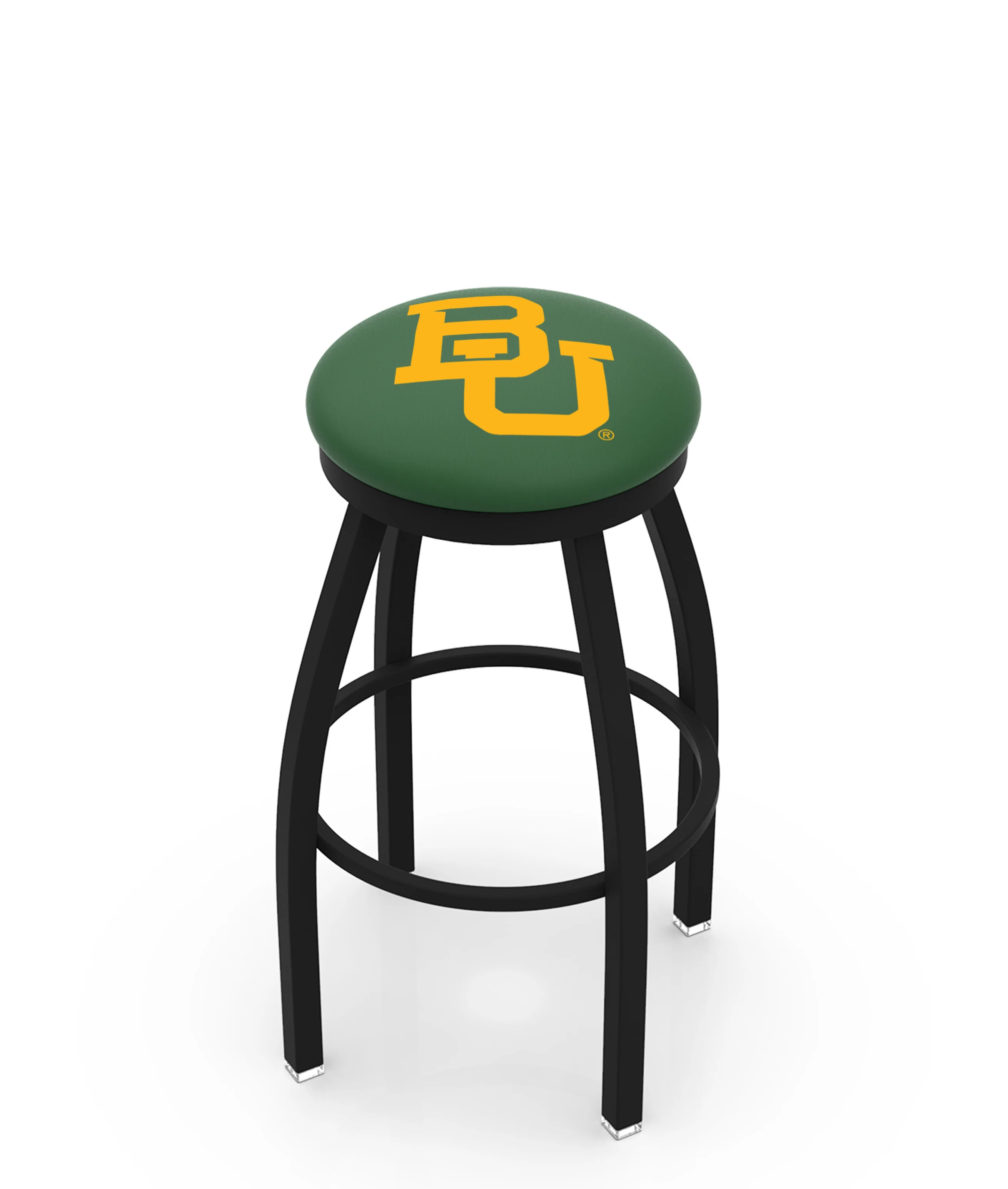 NCAA 30" Swivel Bar Stool with Black Wrinkle Finish - Image 6