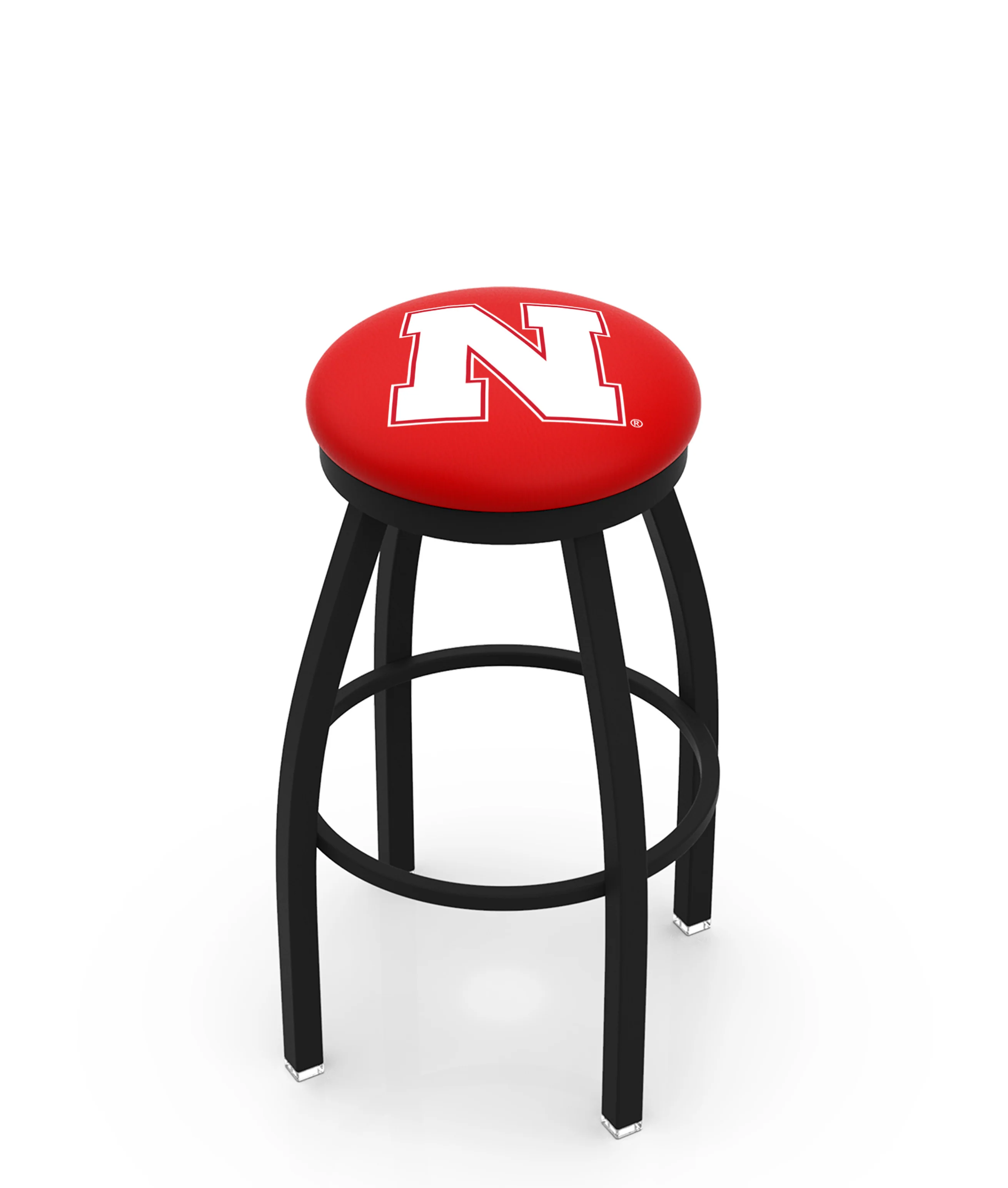 NCAA 30" Swivel Bar Stool with Black Wrinkle Finish - Image 60