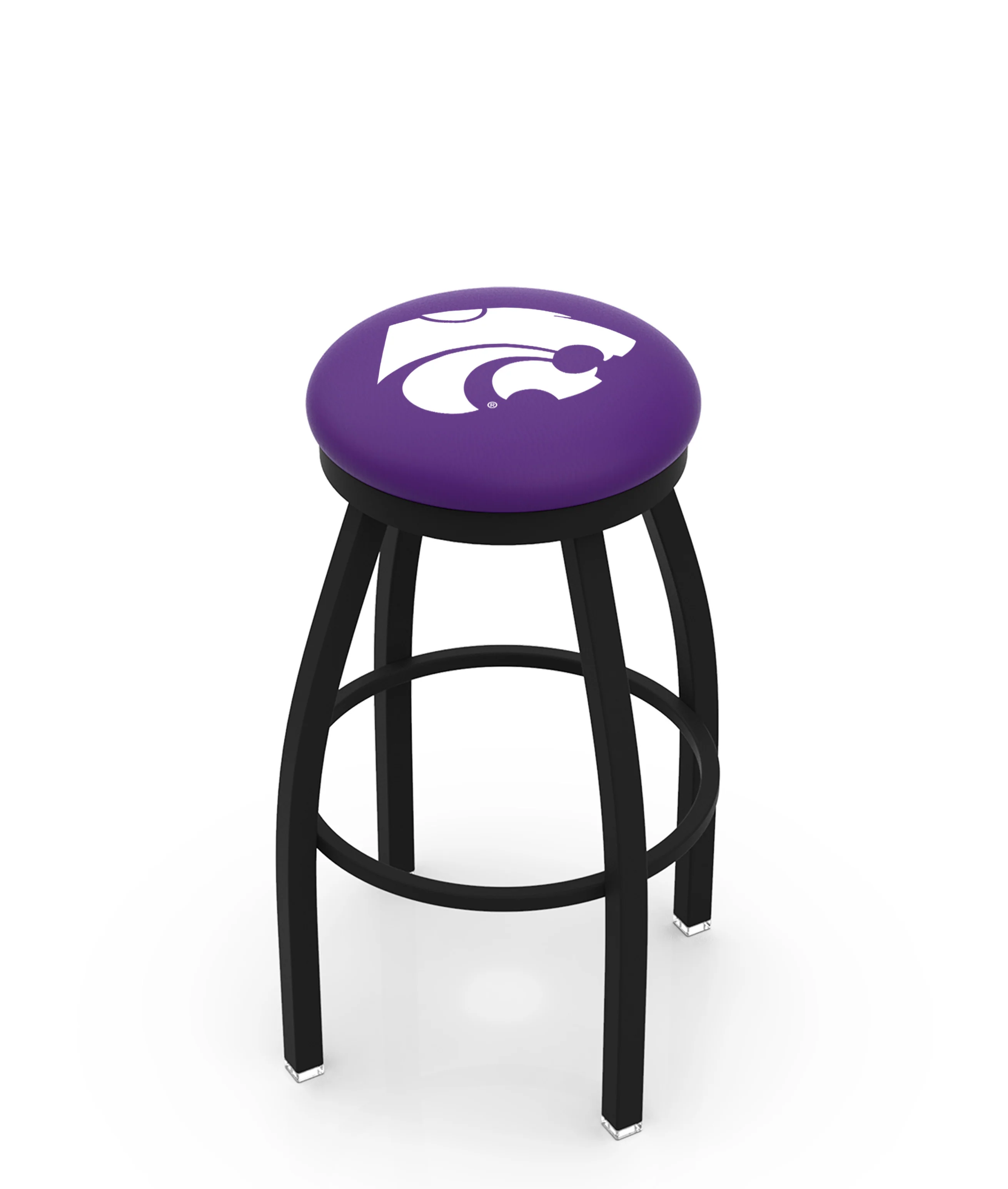 NCAA 30" Swivel Bar Stool with Black Wrinkle Finish - Image 62