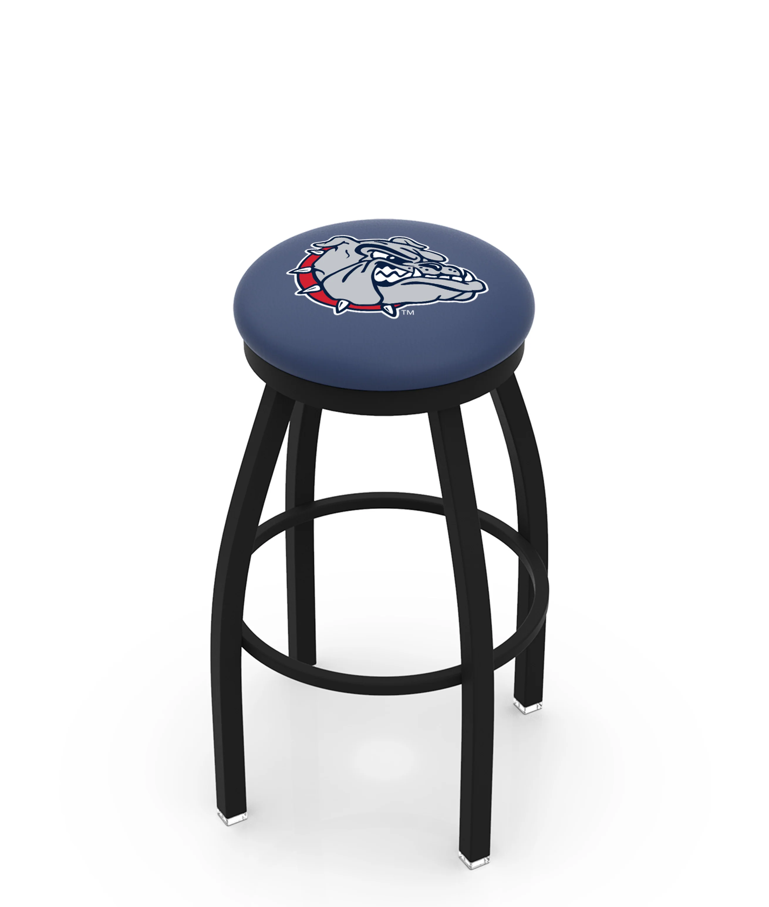 NCAA 30" Swivel Bar Stool with Black Wrinkle Finish - Image 65