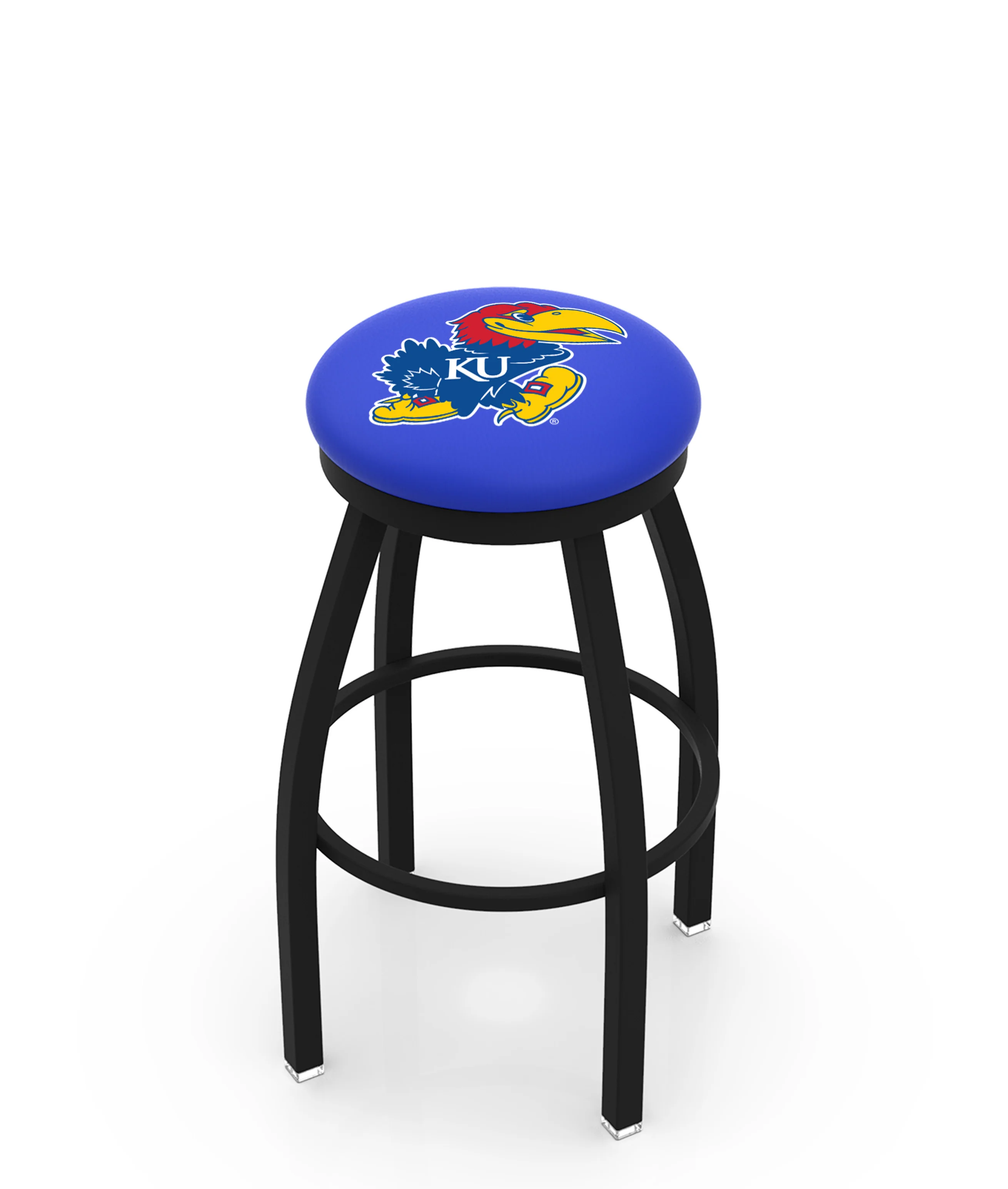 NCAA 30" Swivel Bar Stool with Black Wrinkle Finish - Image 66