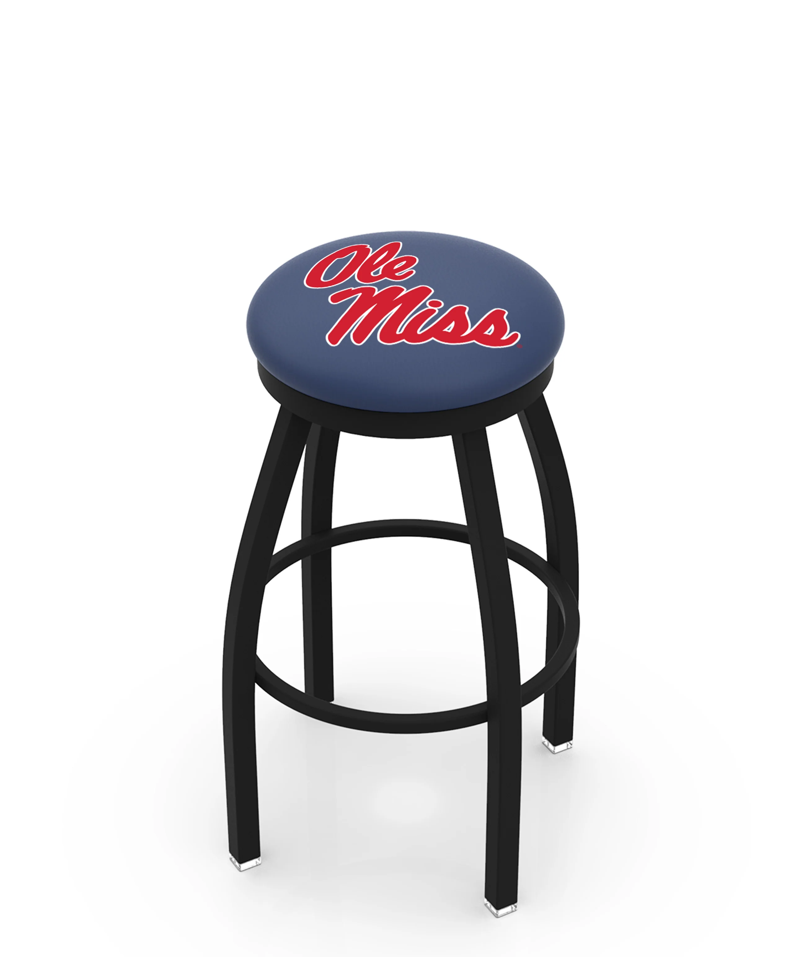 NCAA 30" Swivel Bar Stool with Black Wrinkle Finish - Image 67