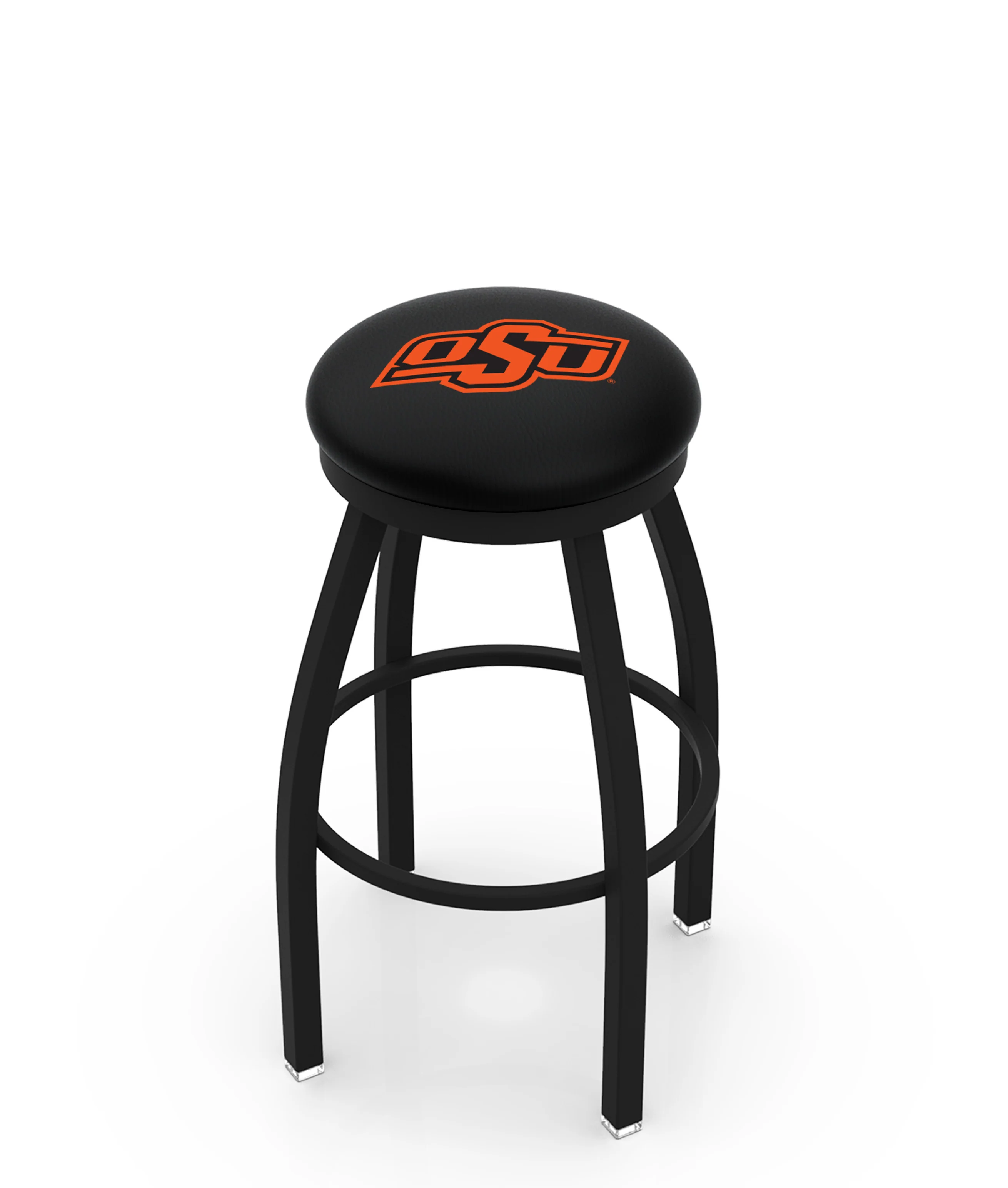 NCAA 30" Swivel Bar Stool with Black Wrinkle Finish - Image 68