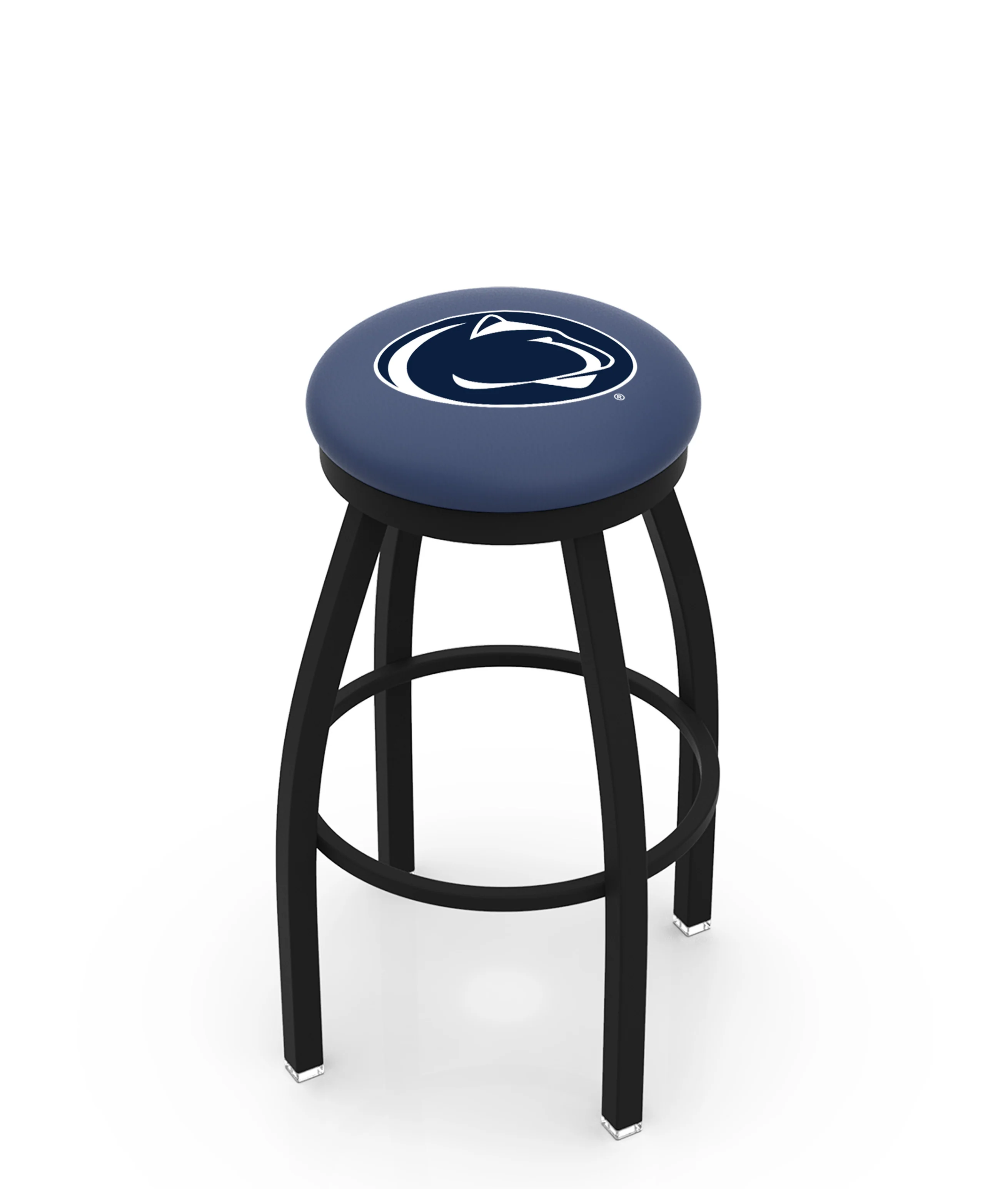 NCAA 30" Swivel Bar Stool with Black Wrinkle Finish - Image 69