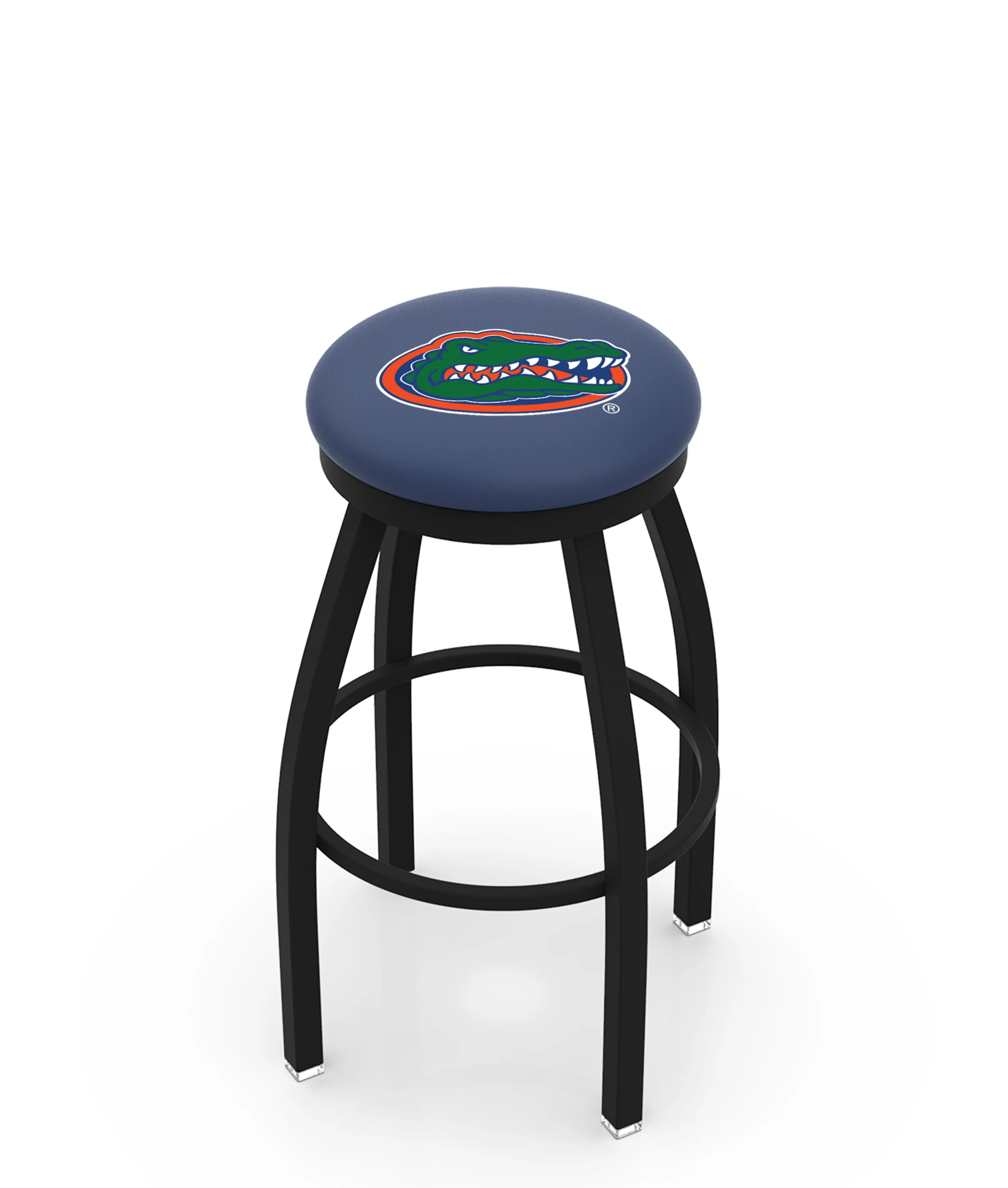 NCAA 30" Swivel Bar Stool with Black Wrinkle Finish - Image 7