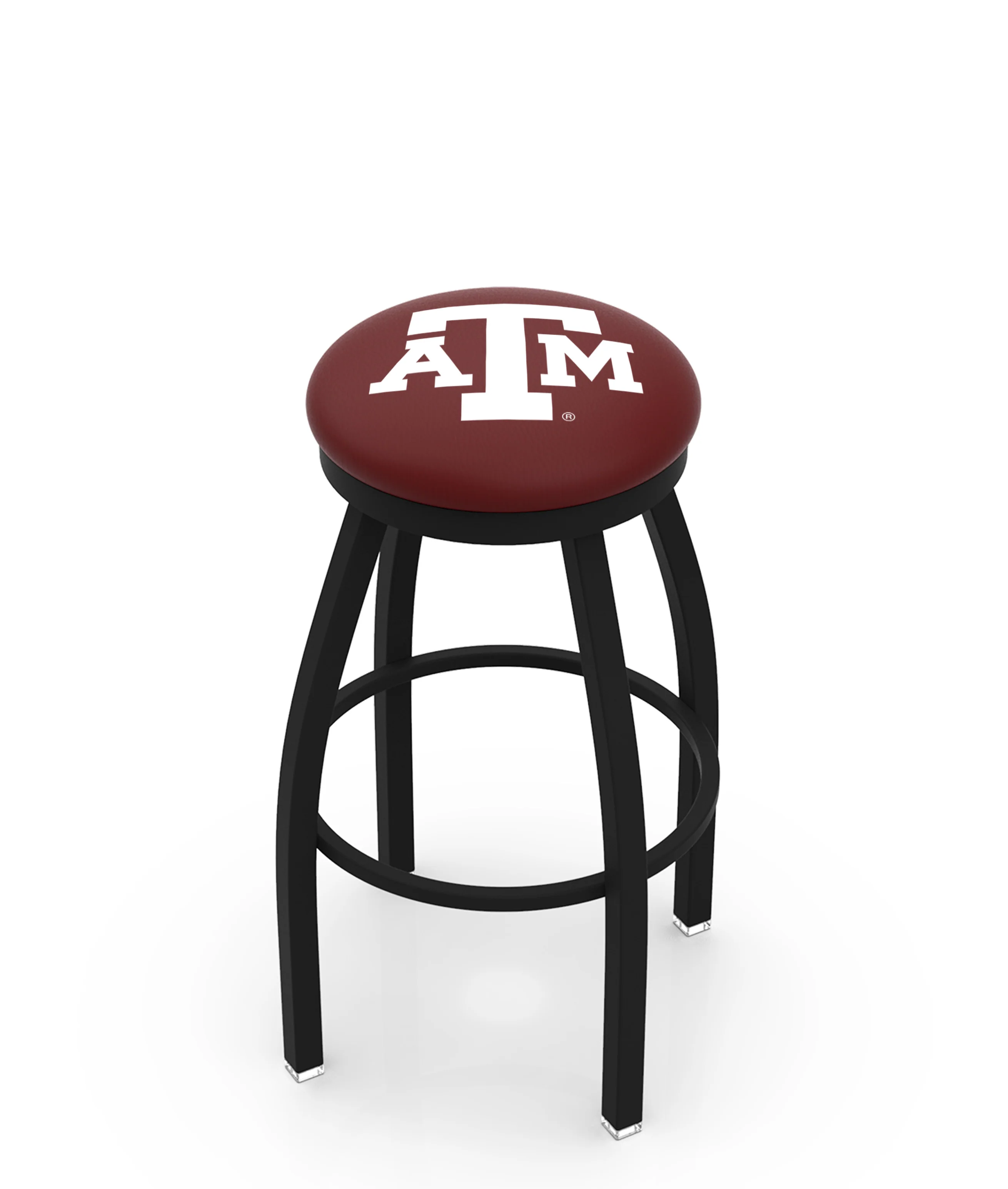 NCAA 30" Swivel Bar Stool with Black Wrinkle Finish - Image 70