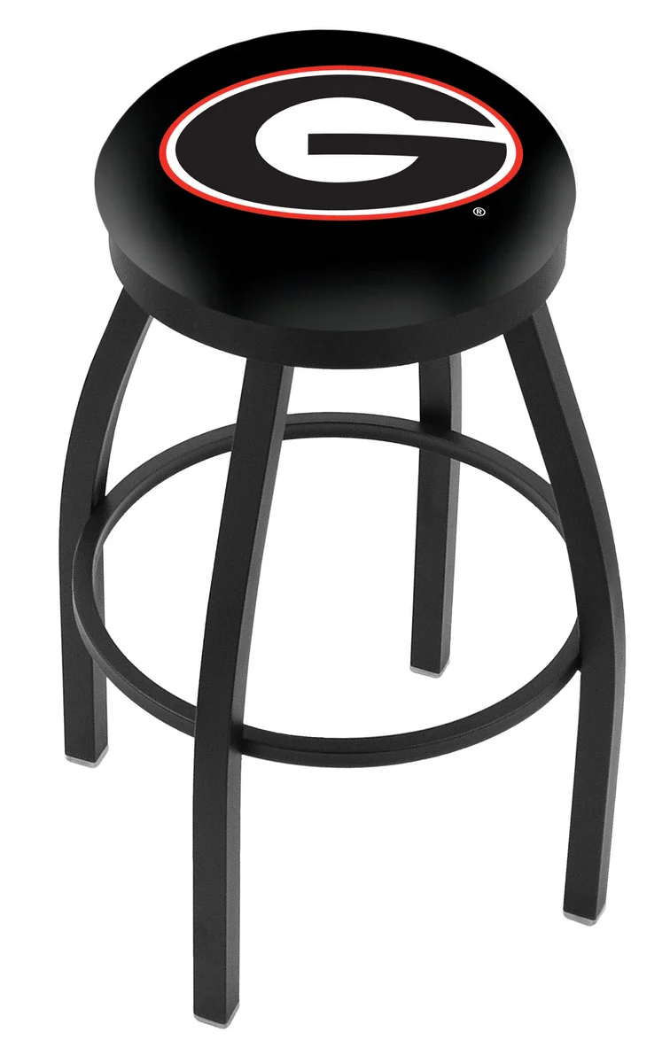 NCAA 30" Swivel Bar Stool with Black Wrinkle Finish - Image 8