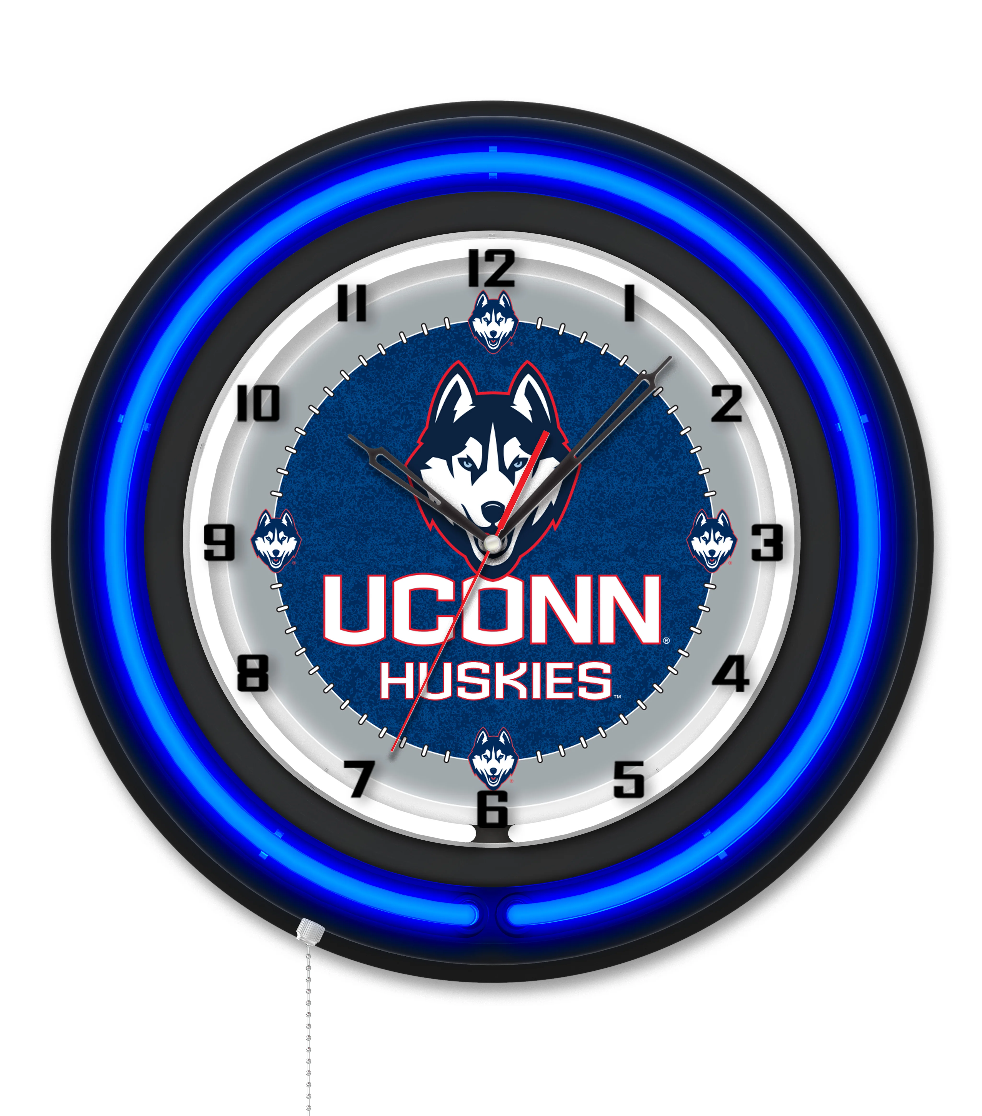 NCAA Licensed Black Case 19" Neon Clock - Image 15
