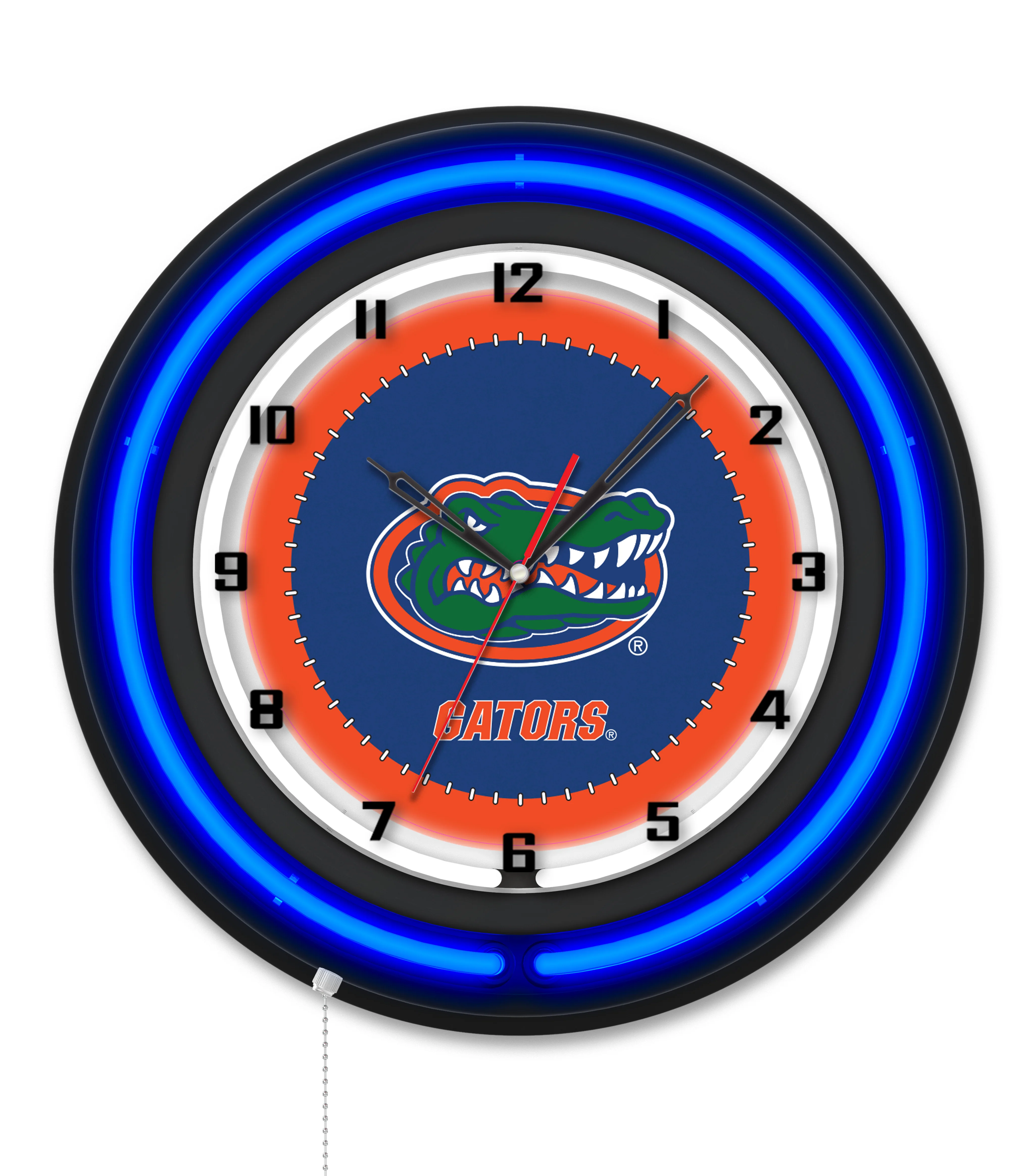 NCAA Licensed Black Case 19" Neon Clock - Image 16
