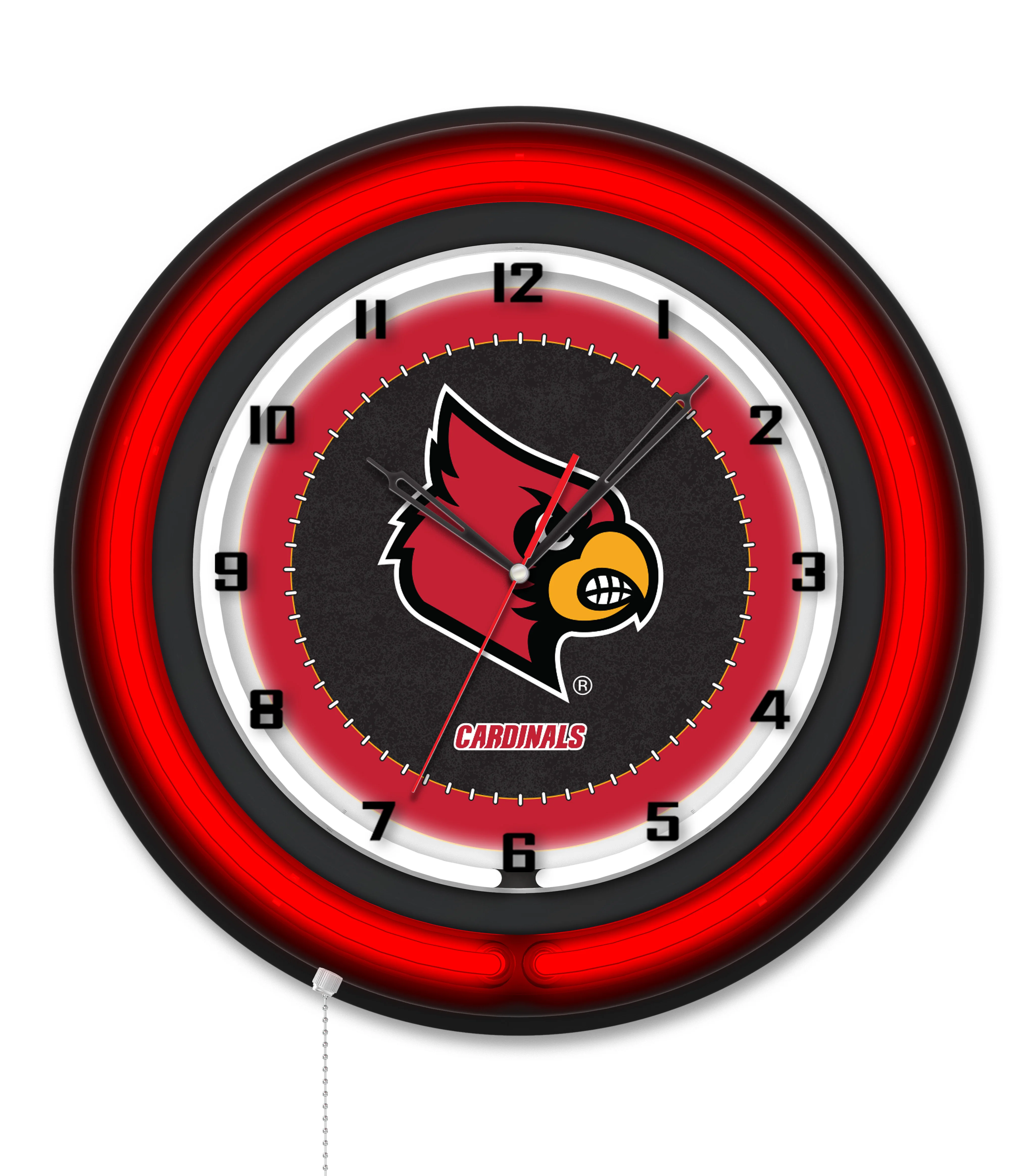 NCAA Licensed Black Case 19" Neon Clock - Image 21