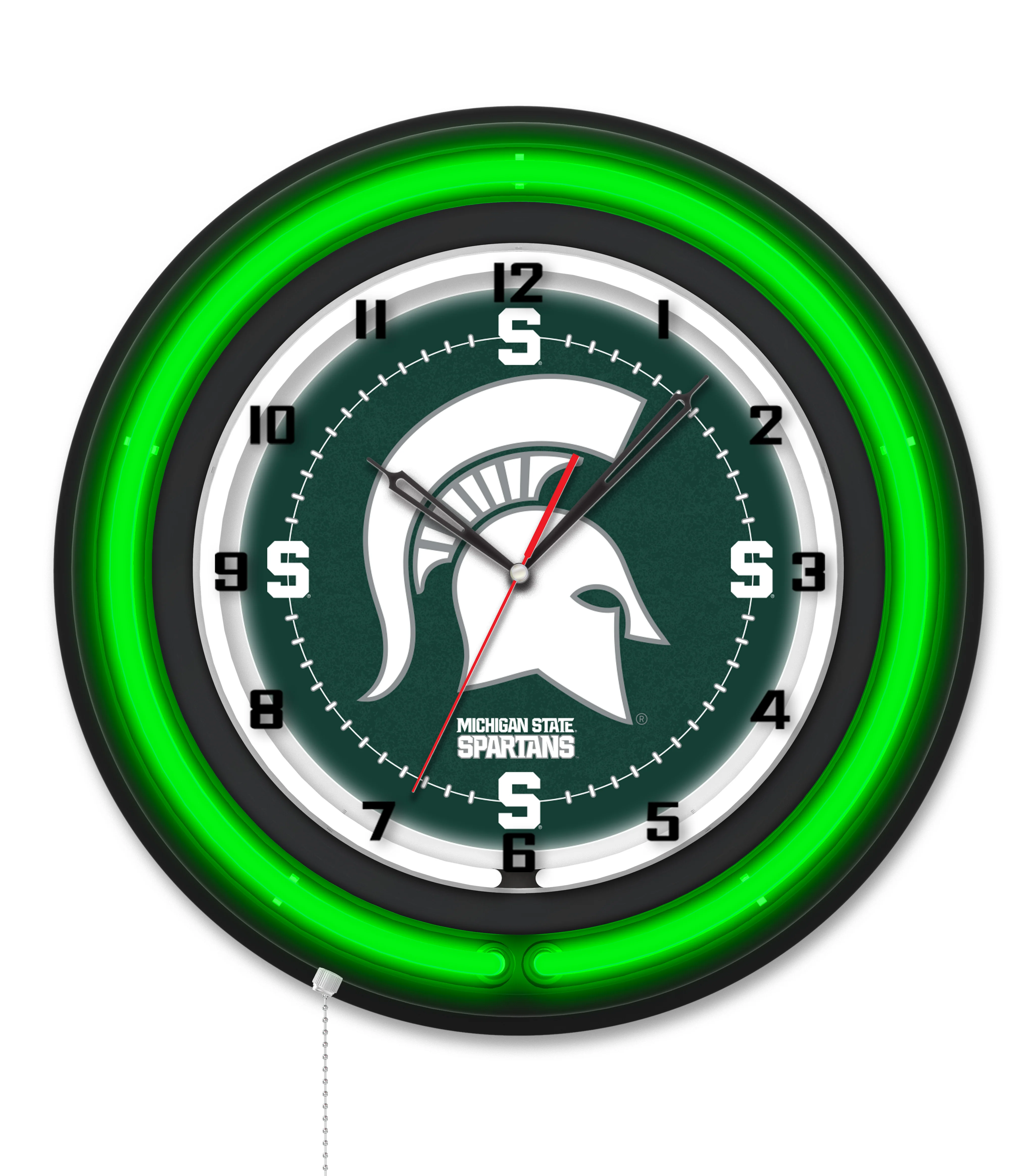 NCAA Licensed Black Case 19" Neon Clock - Image 23