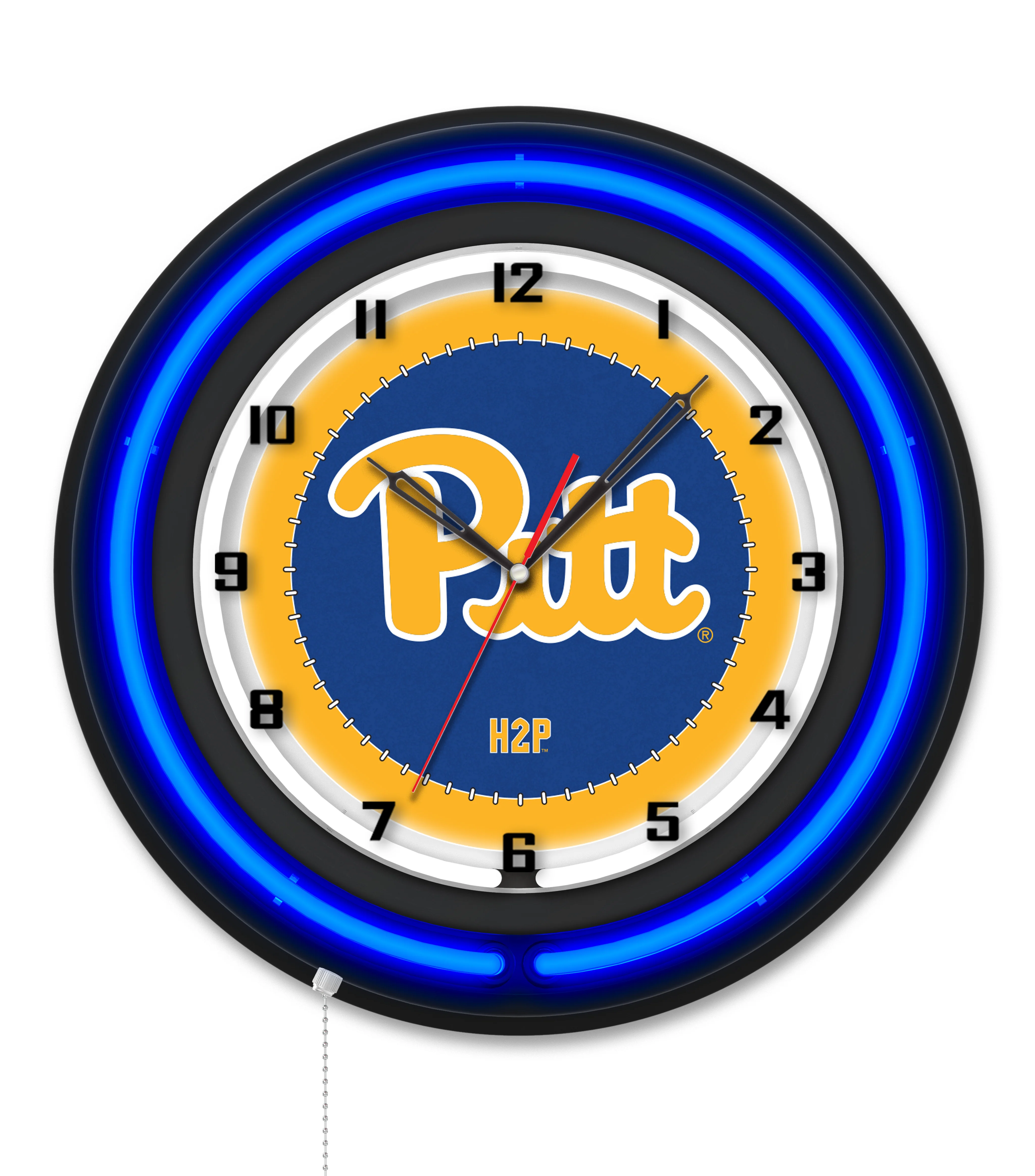 NCAA Licensed Black Case 19" Neon Clock - Image 29