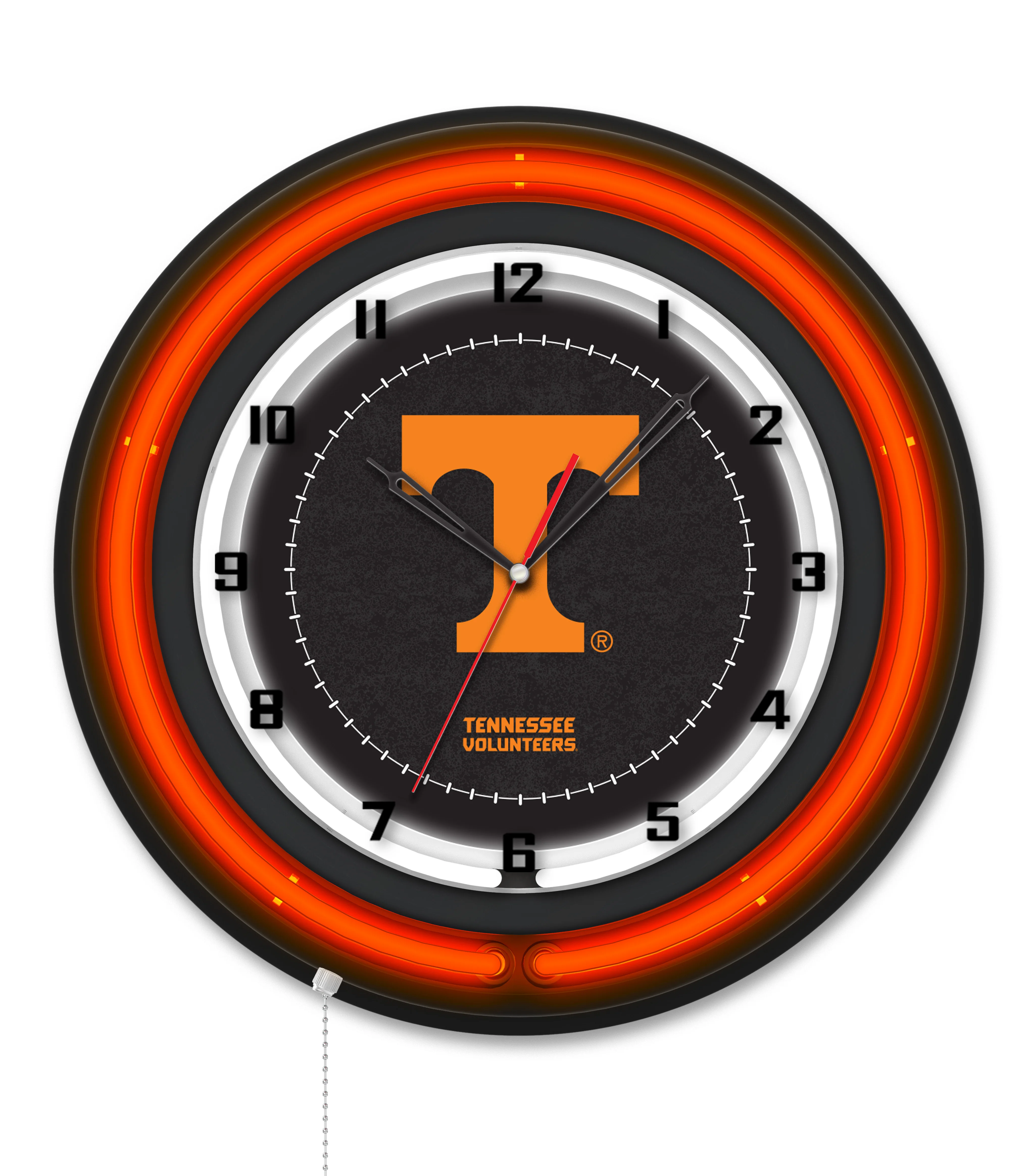 NCAA Licensed Black Case 19" Neon Clock - Image 34