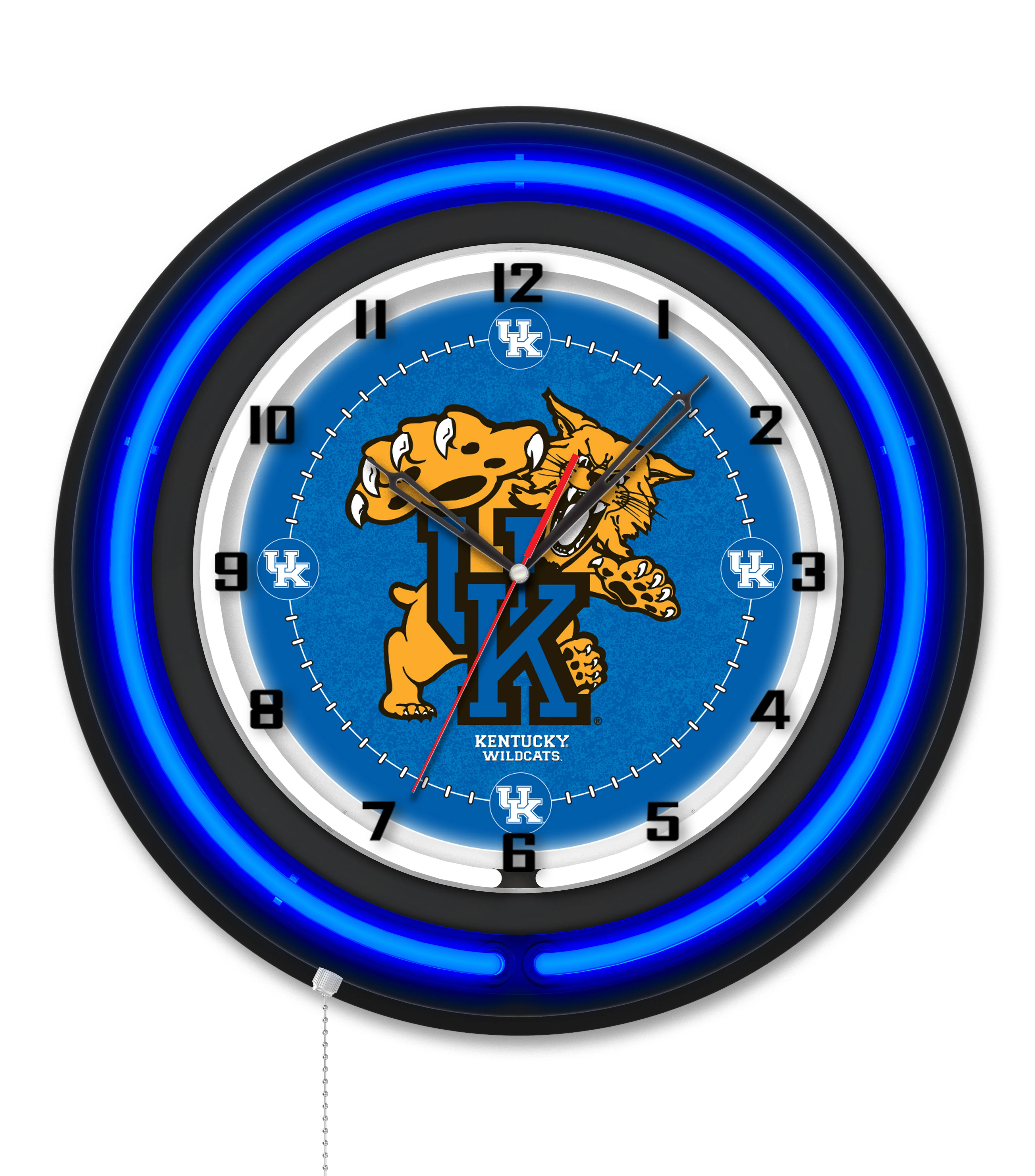 NCAA Licensed Black Case 19" Neon Clock - Image 36