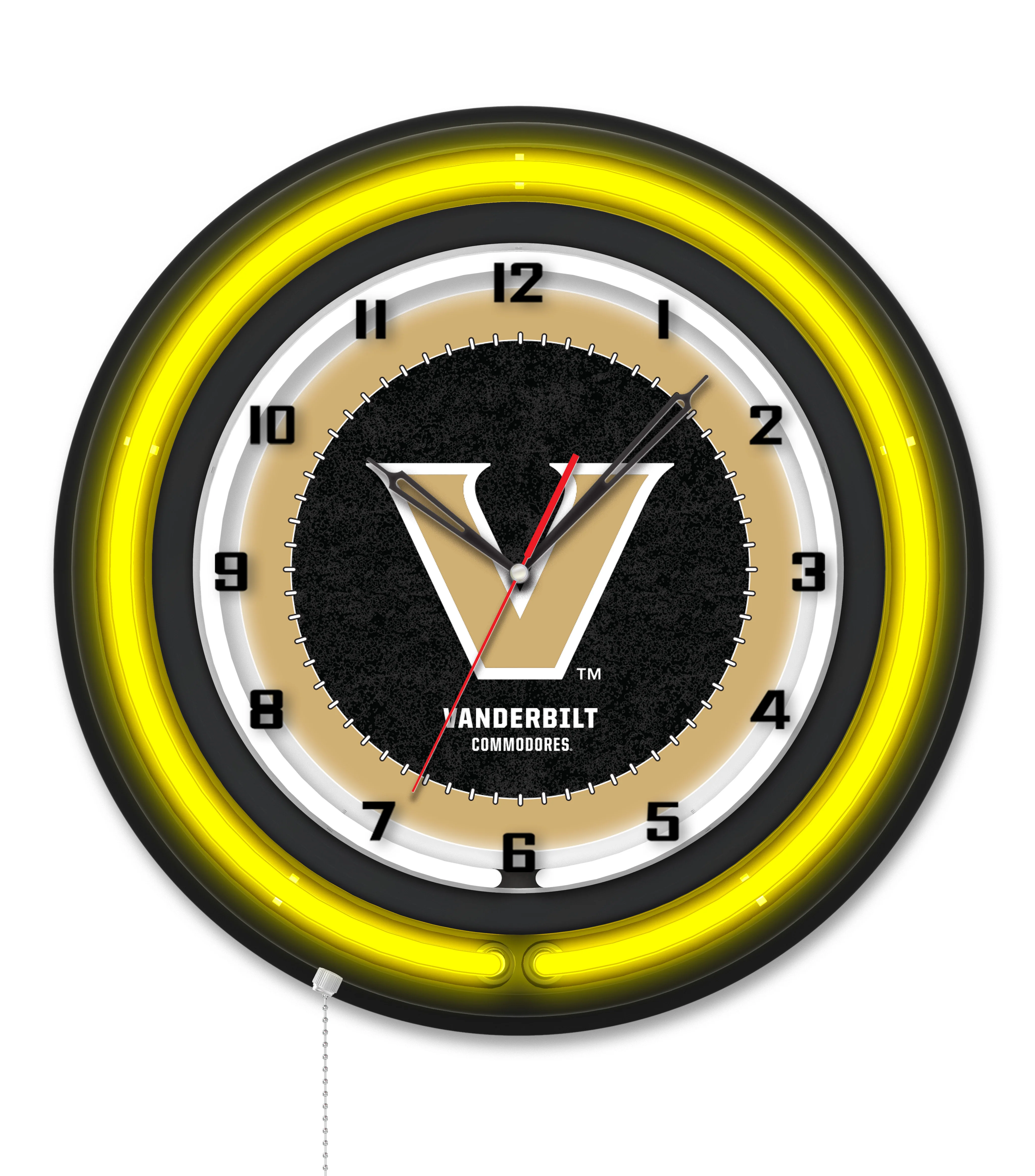 NCAA Licensed Black Case 19" Neon Clock - Image 40