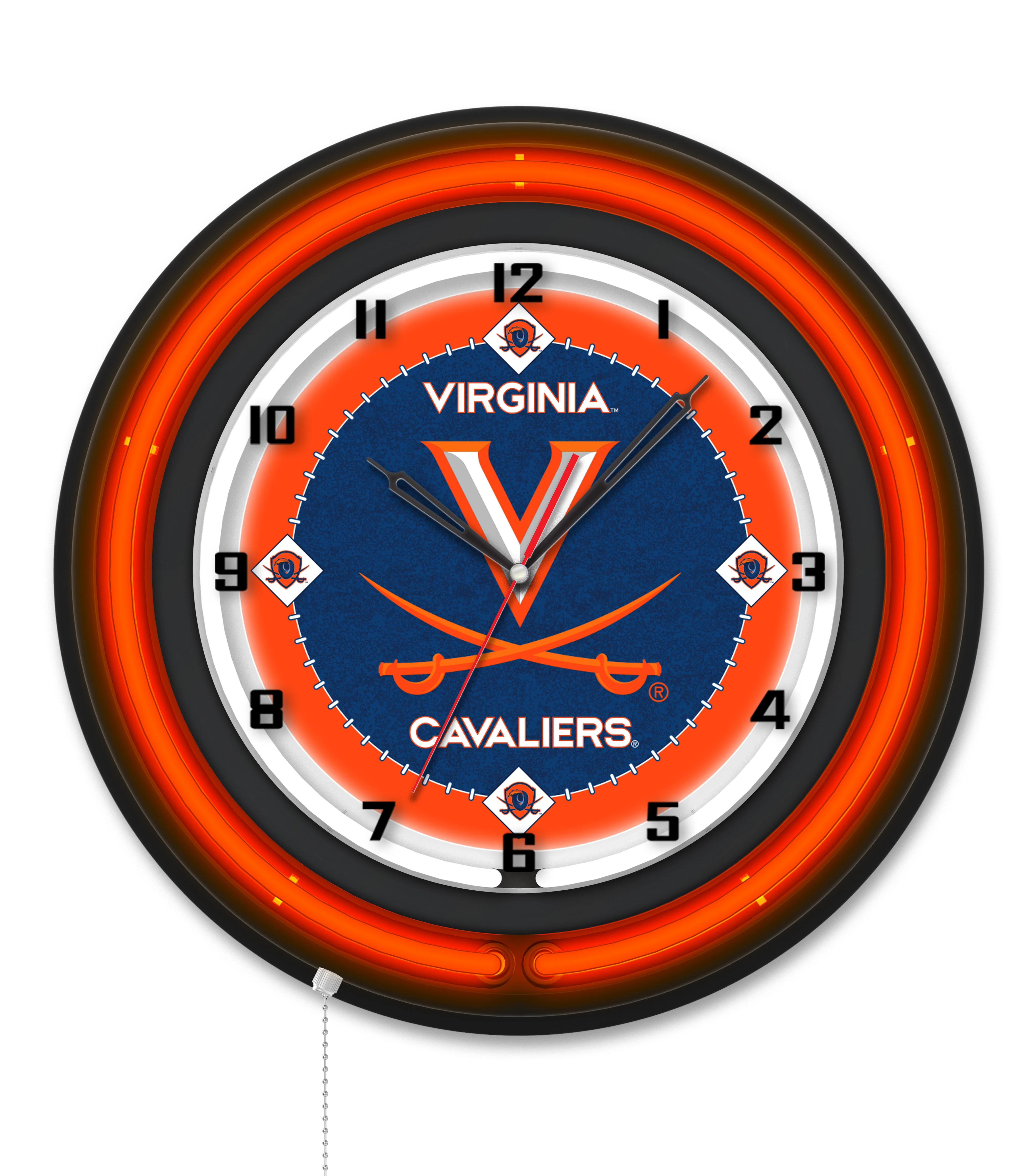 NCAA Licensed Black Case 19" Neon Clock - Image 42