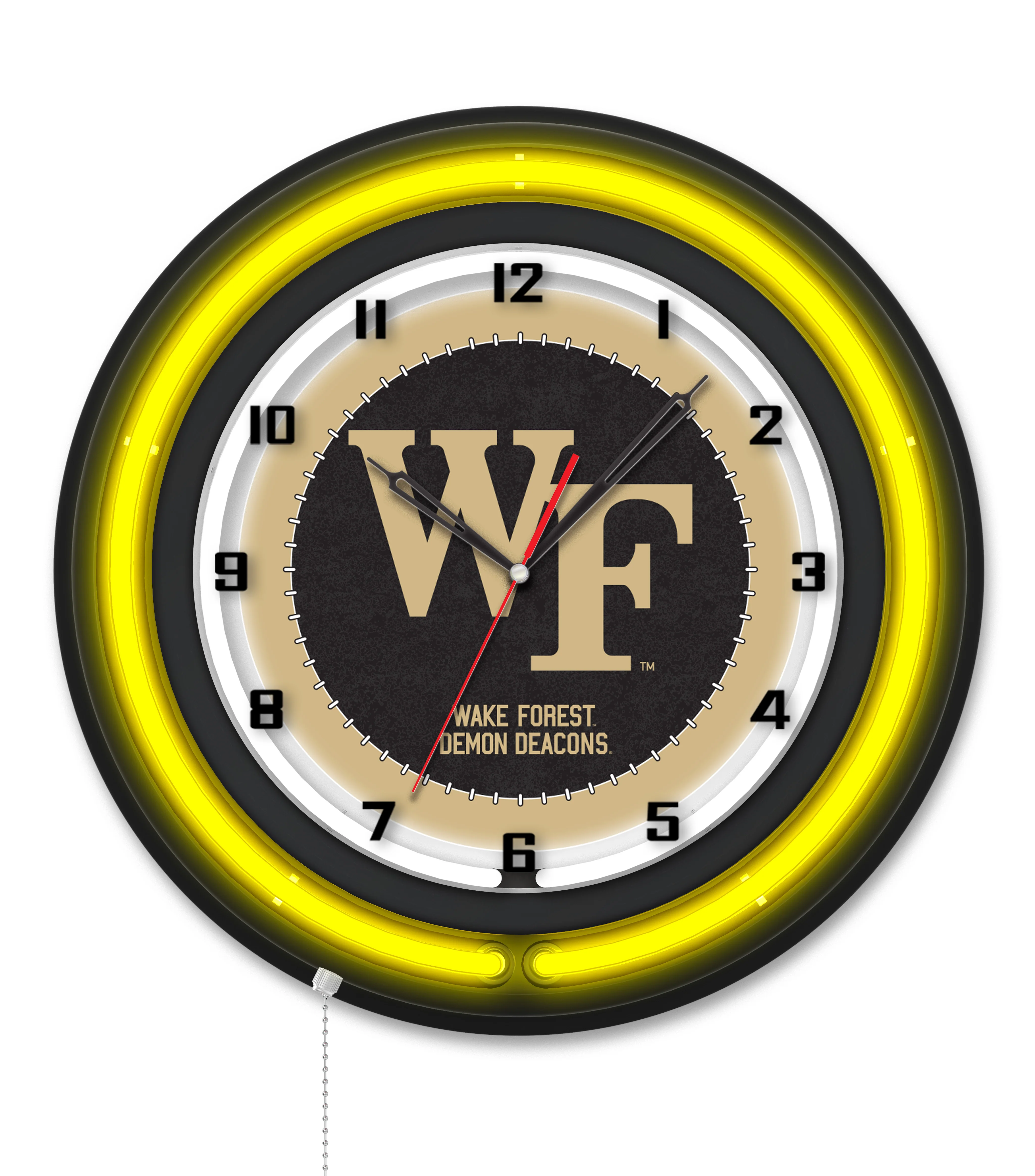 NCAA Licensed Black Case 19" Neon Clock - Image 43