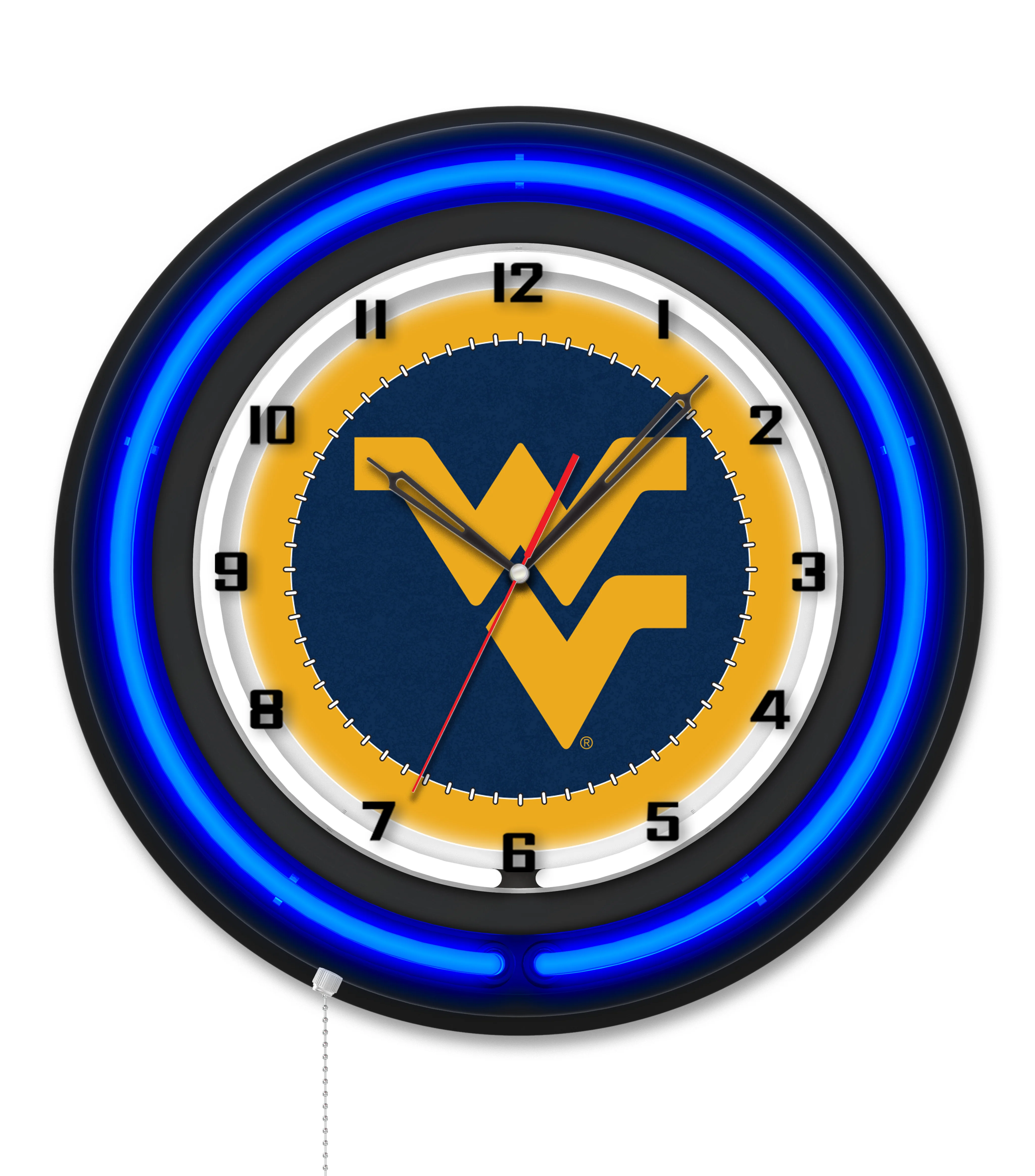 NCAA Licensed Black Case 19" Neon Clock - Image 48