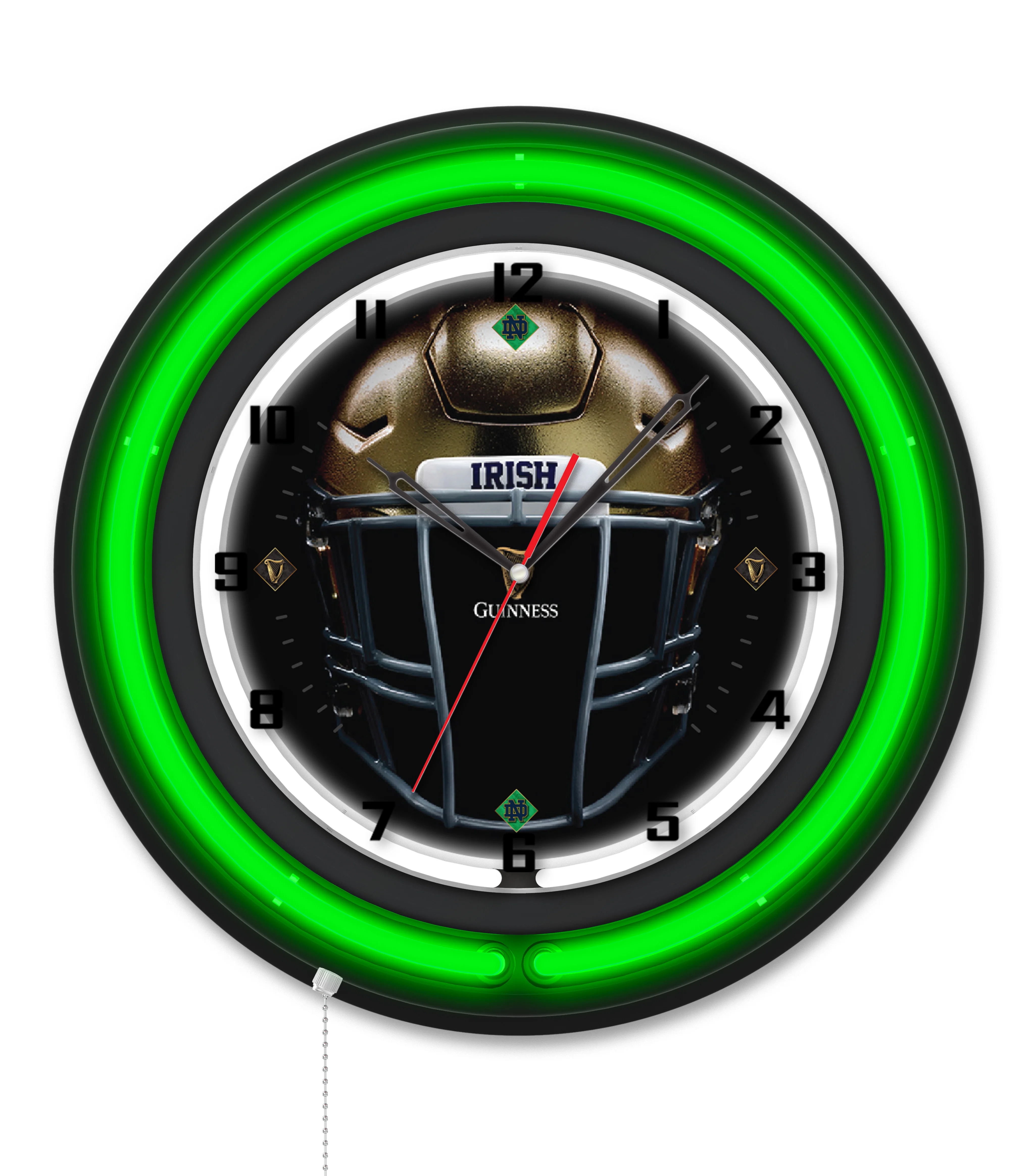 NCAA Licensed Black Case 19" Neon Clock - Image 49