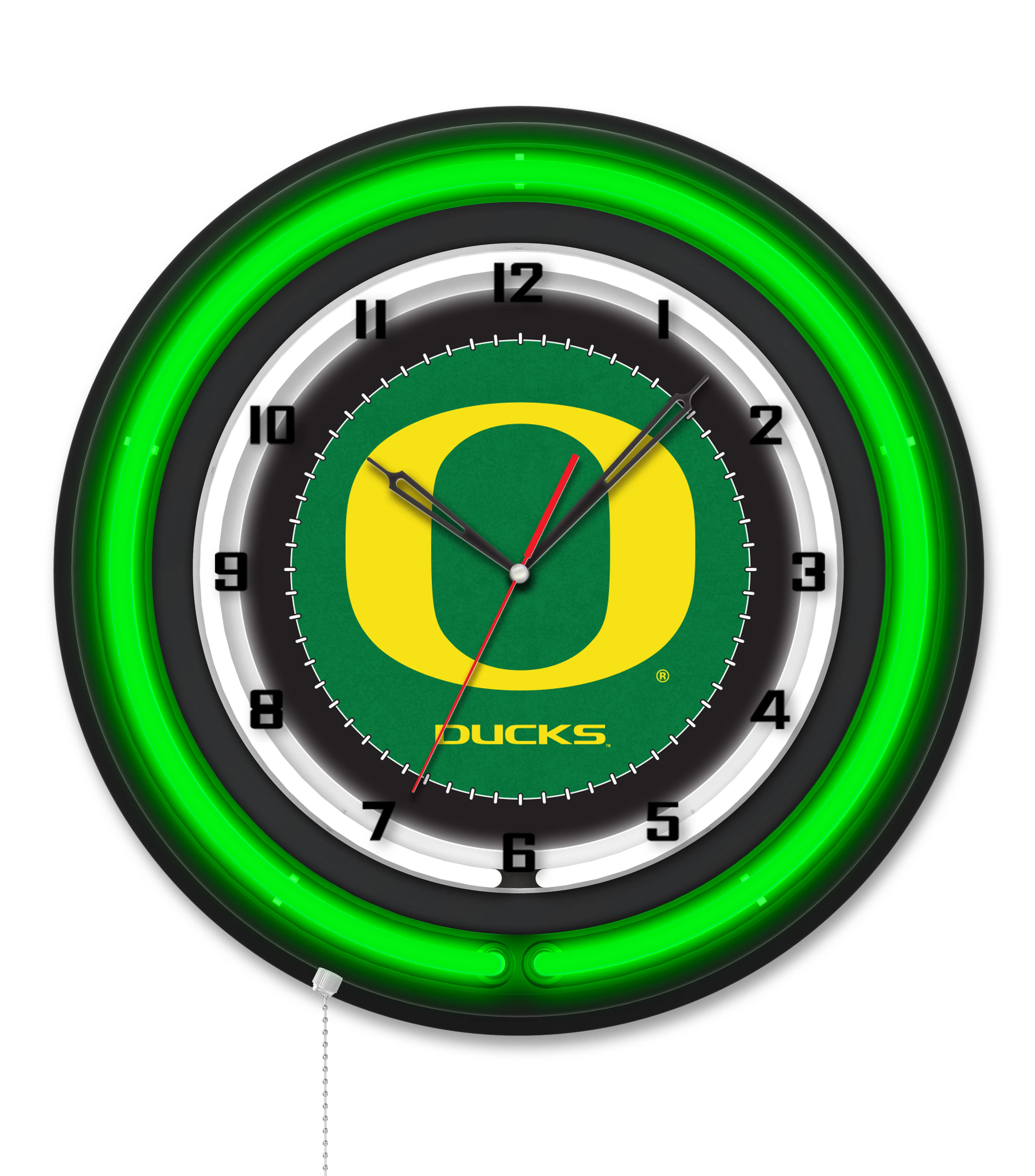 NCAA Licensed Black Case 19" Neon Clock - Image 50