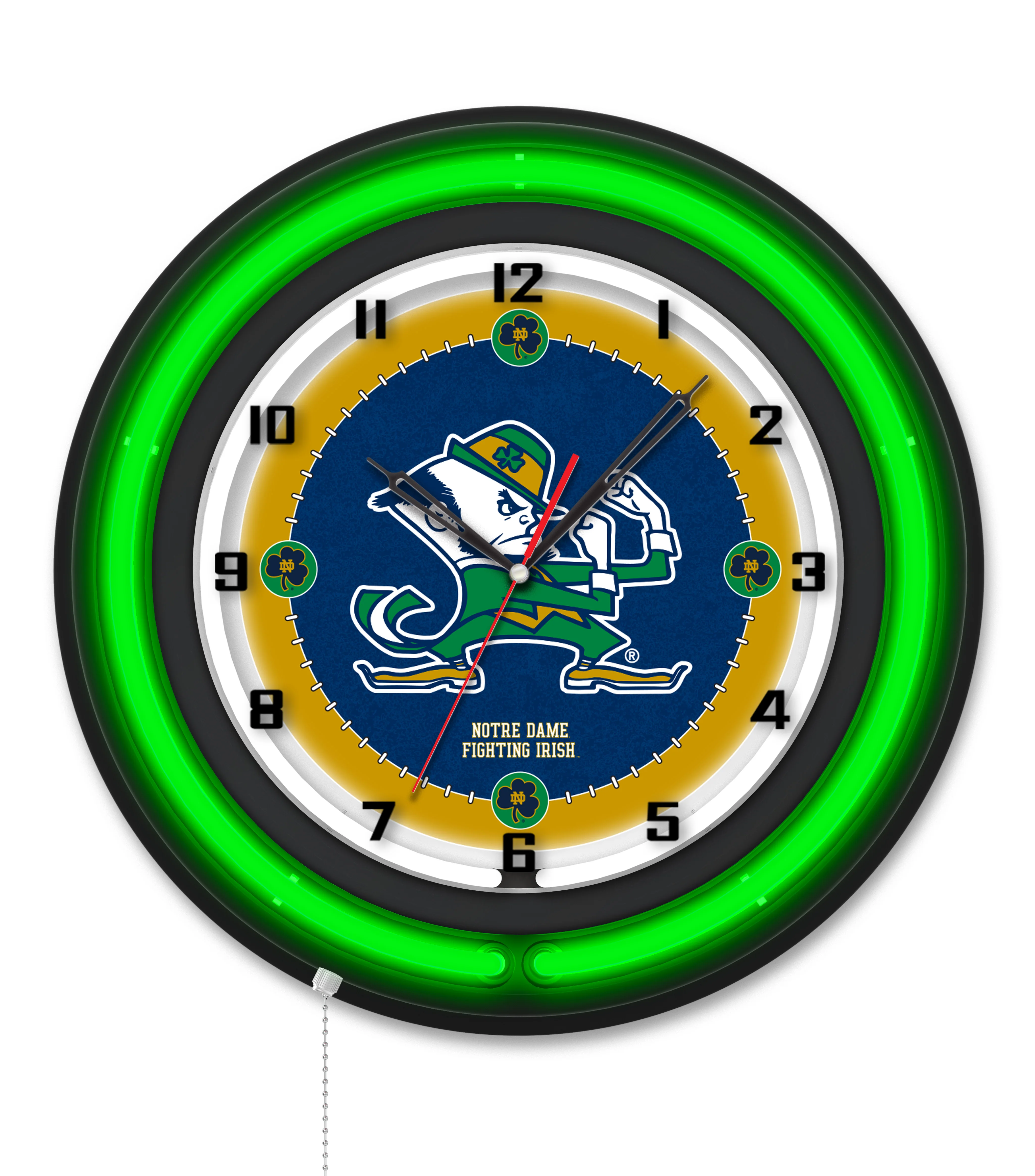 NCAA Licensed Black Case 19" Neon Clock - Image 52