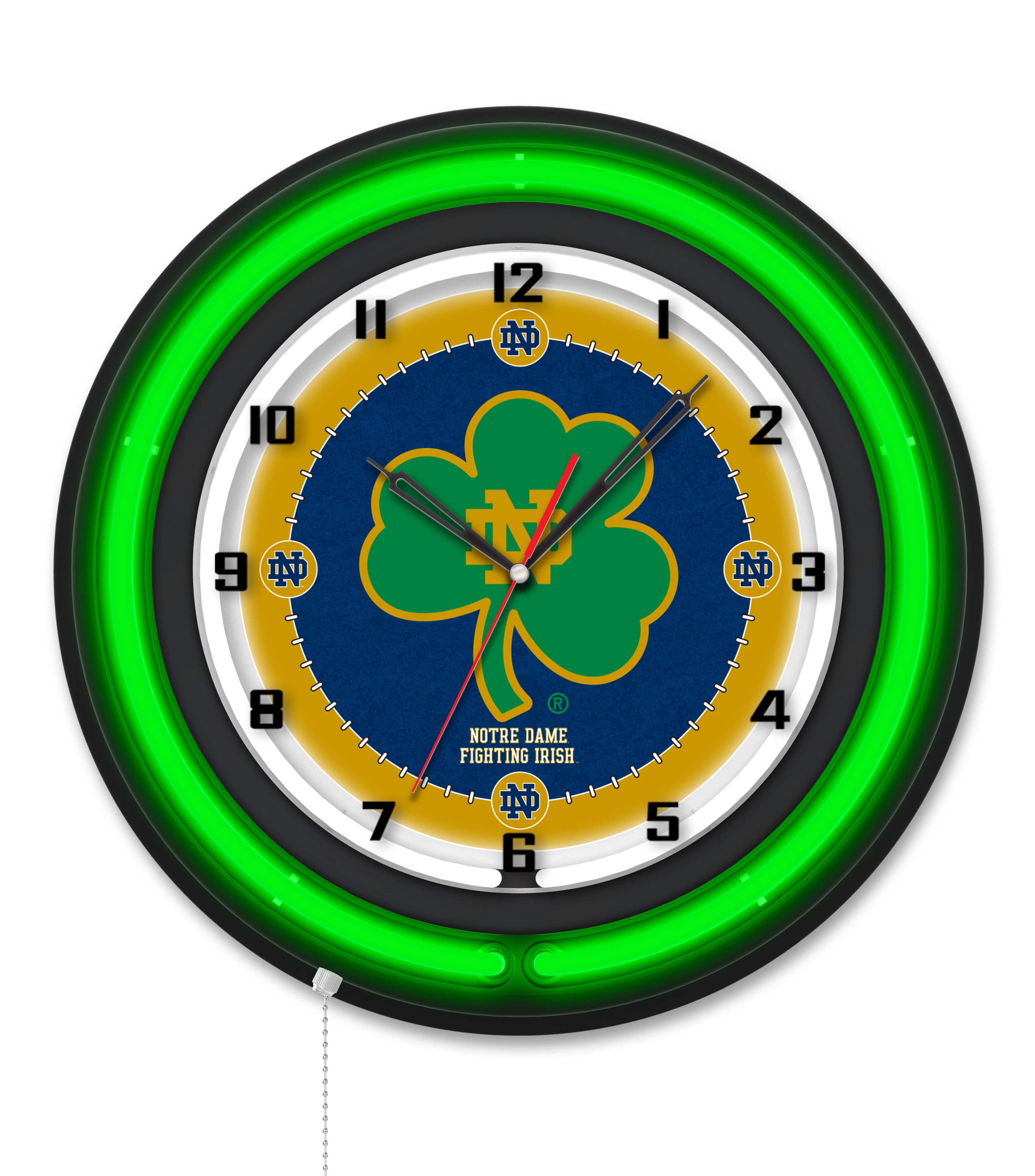 NCAA Licensed Black Case 19" Neon Clock - Image 54