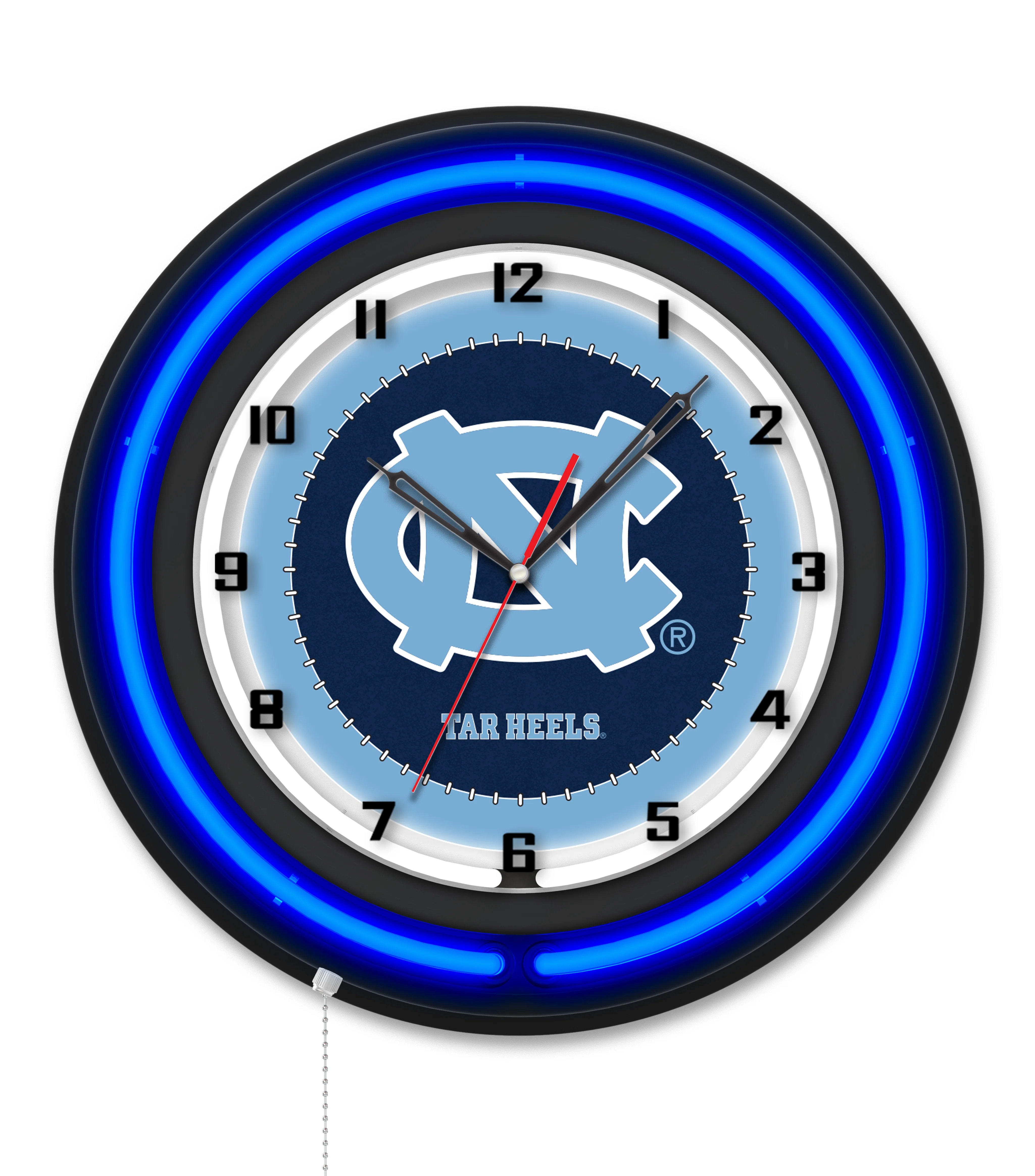 NCAA Licensed Black Case 19" Neon Clock - Image 56