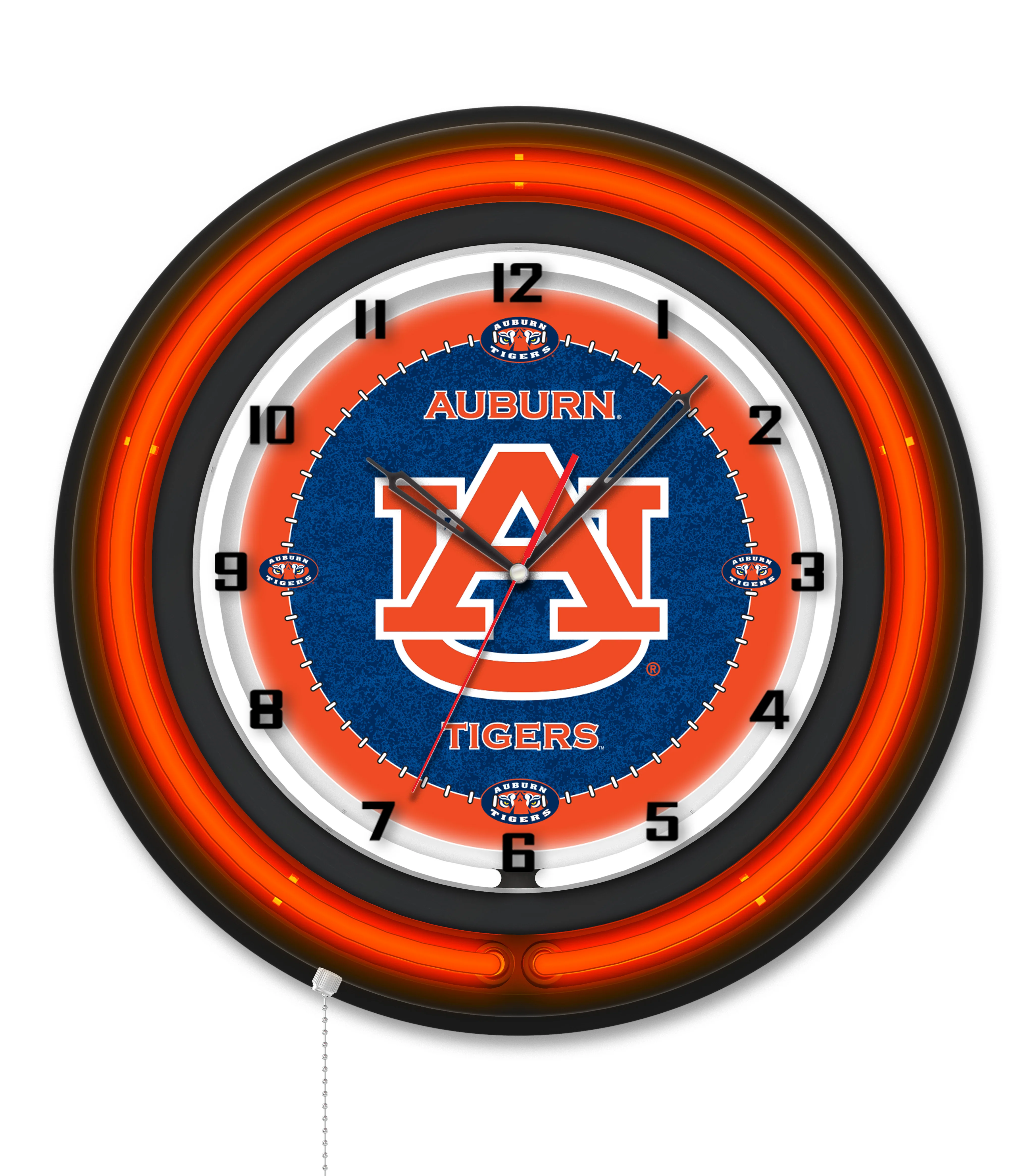 NCAA Licensed Black Case 19" Neon Clock - Image 6