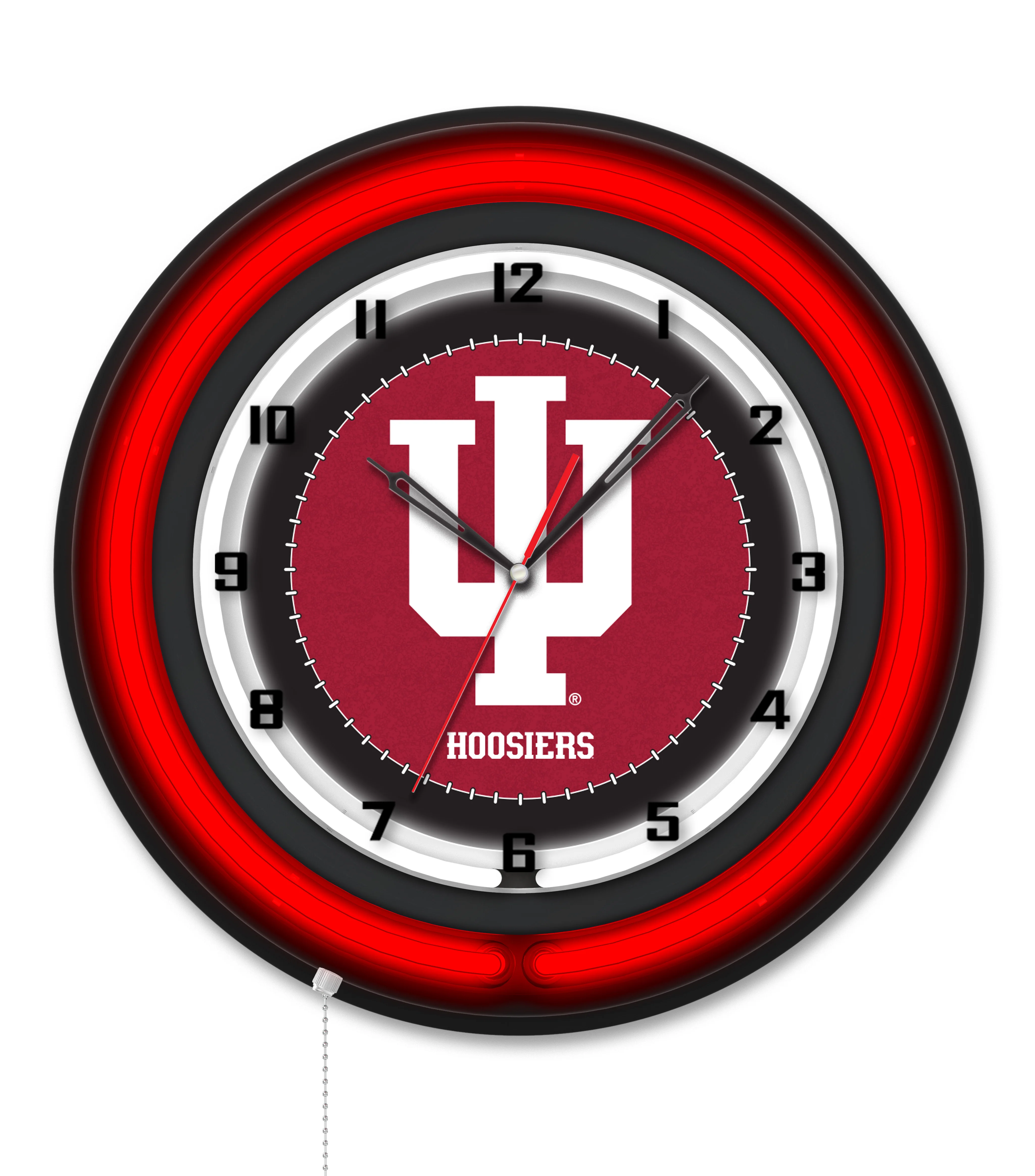 NCAA Licensed Black Case 19" Neon Clock - Image 65