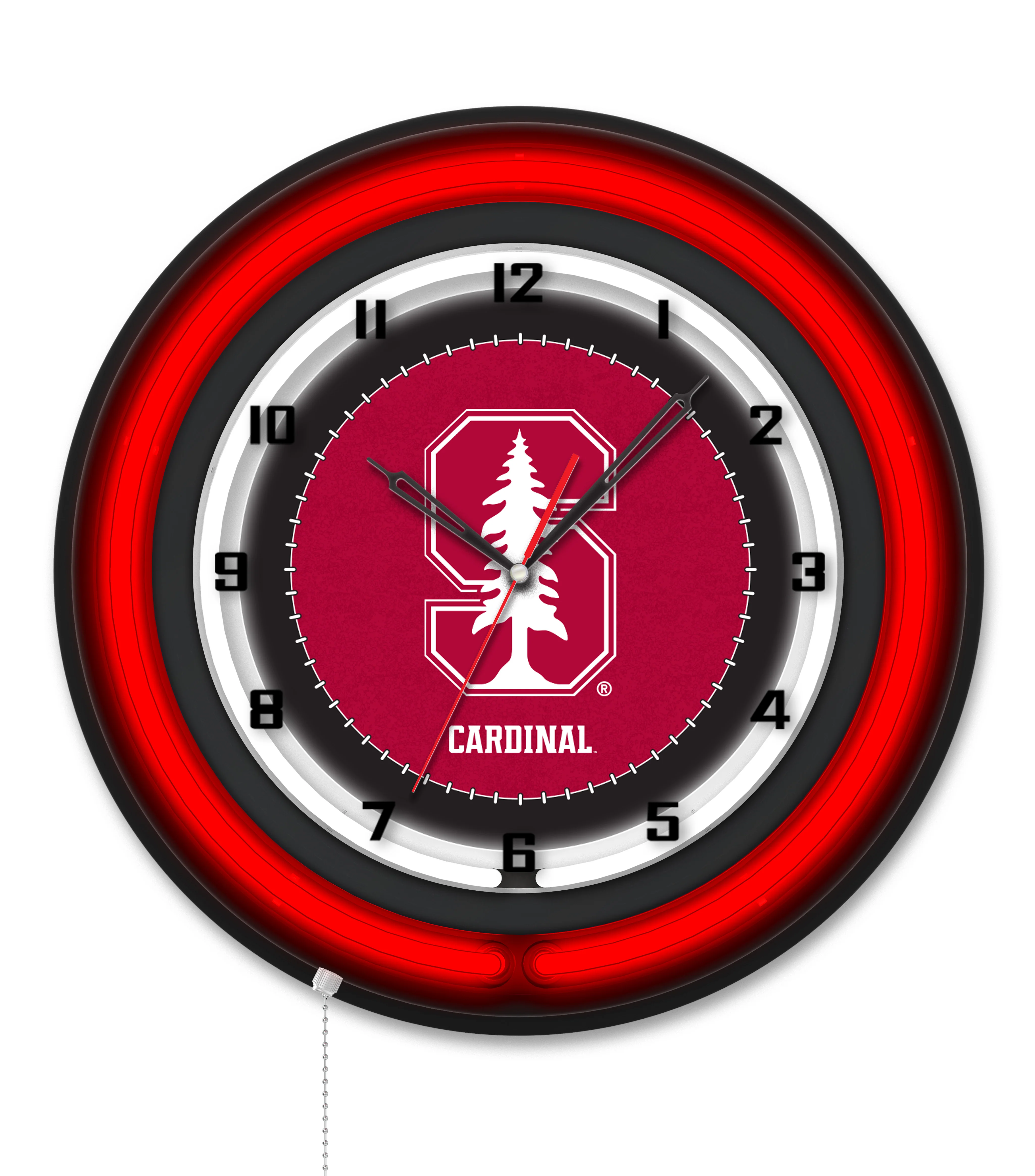 NCAA Licensed Black Case 19" Neon Clock - Image 73