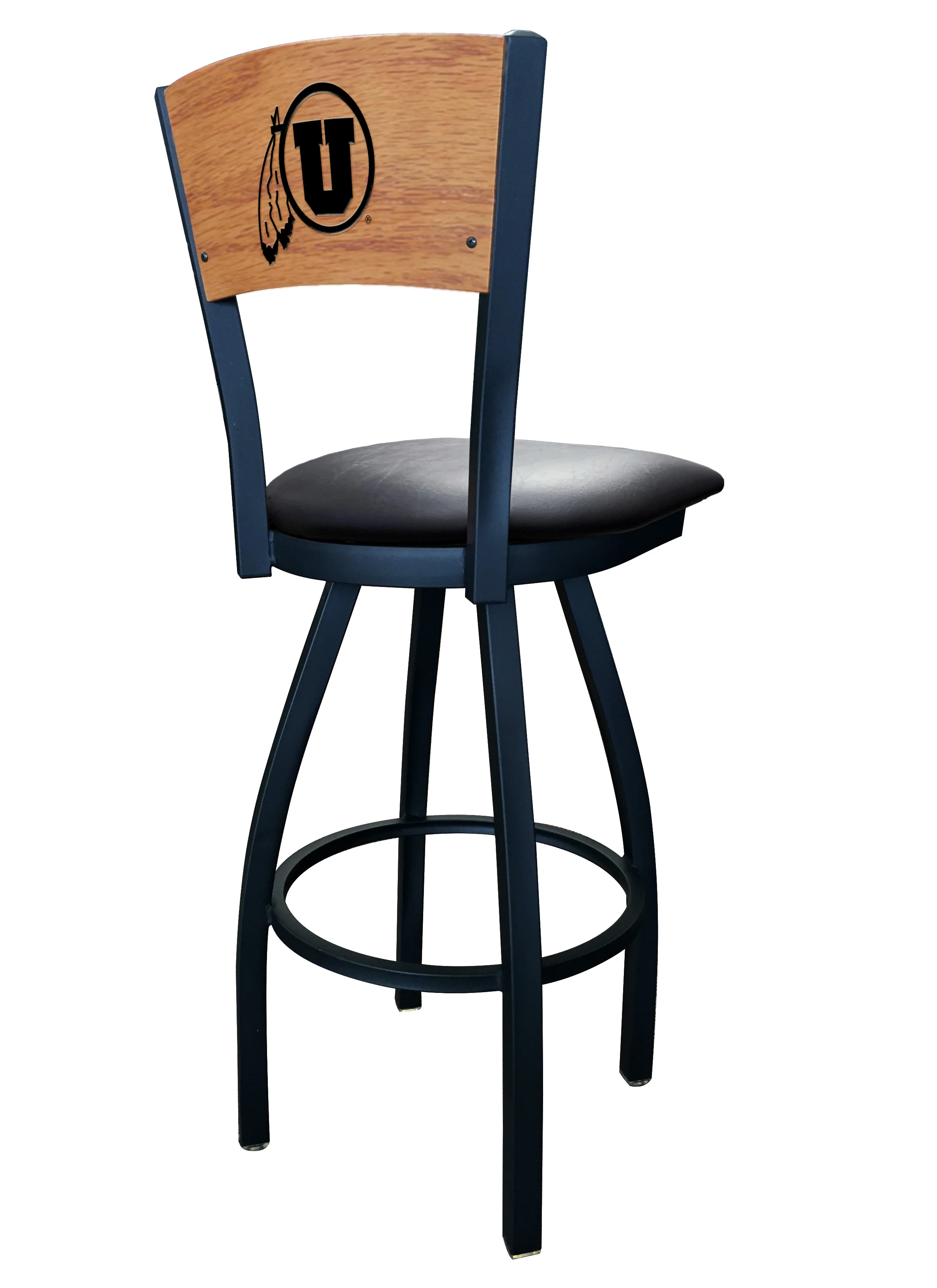 NCAA Laser Engraved 30" Swivel Bar Stool - Image 18