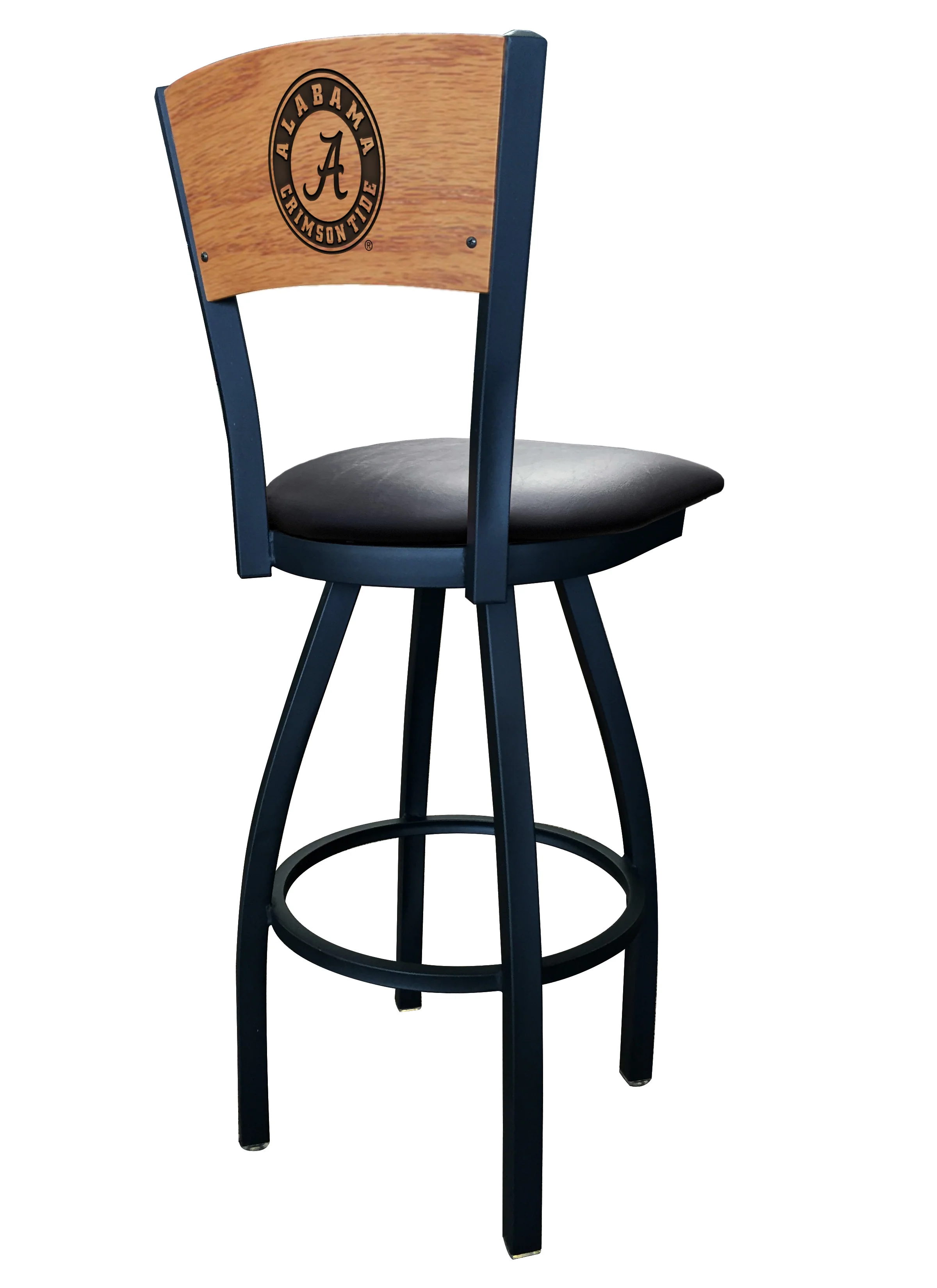 NCAA Laser Engraved 30" Swivel Bar Stool - Image 3
