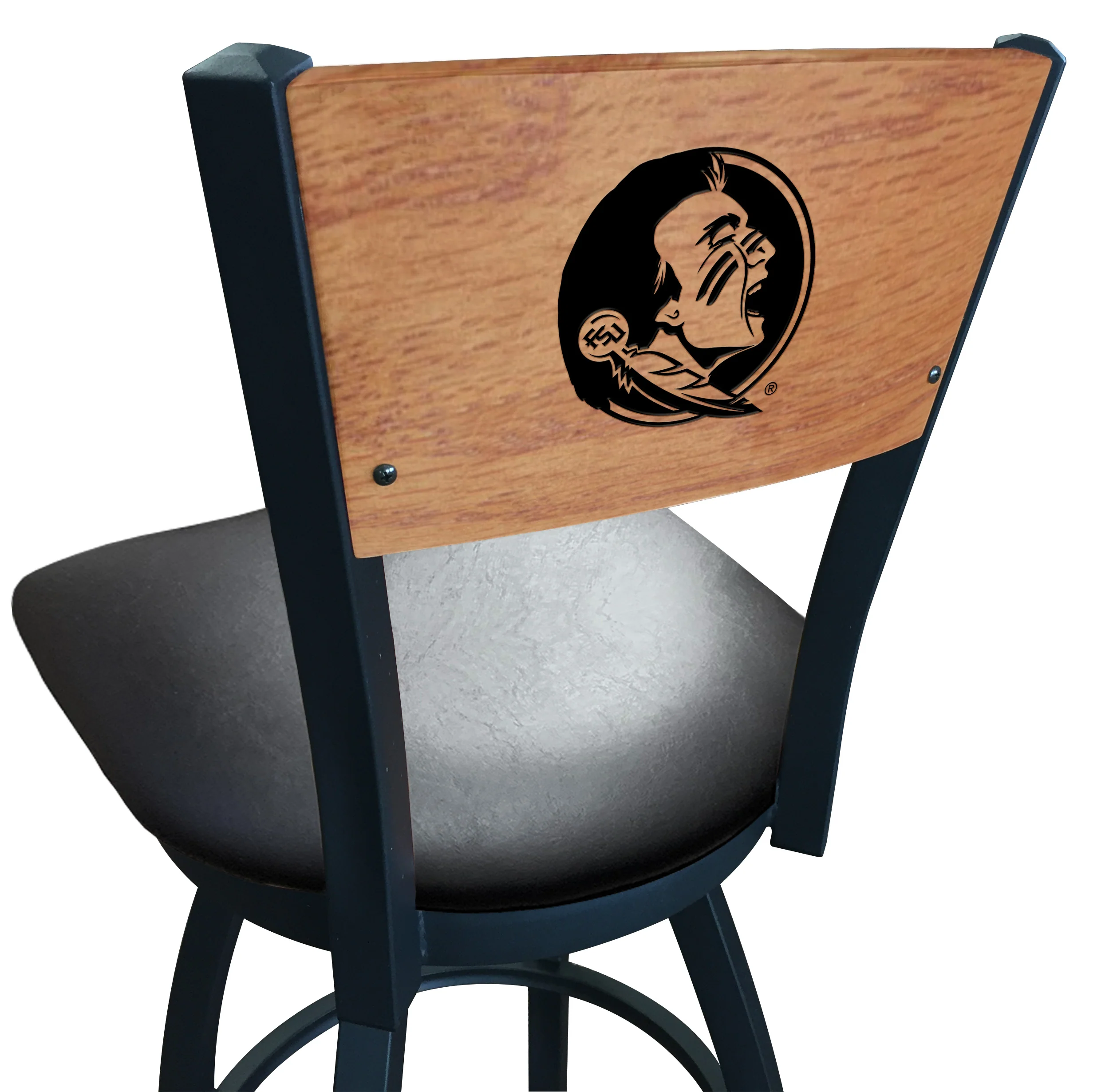 NCAA Laser Engraved 30" Swivel Bar Stool - Image 61