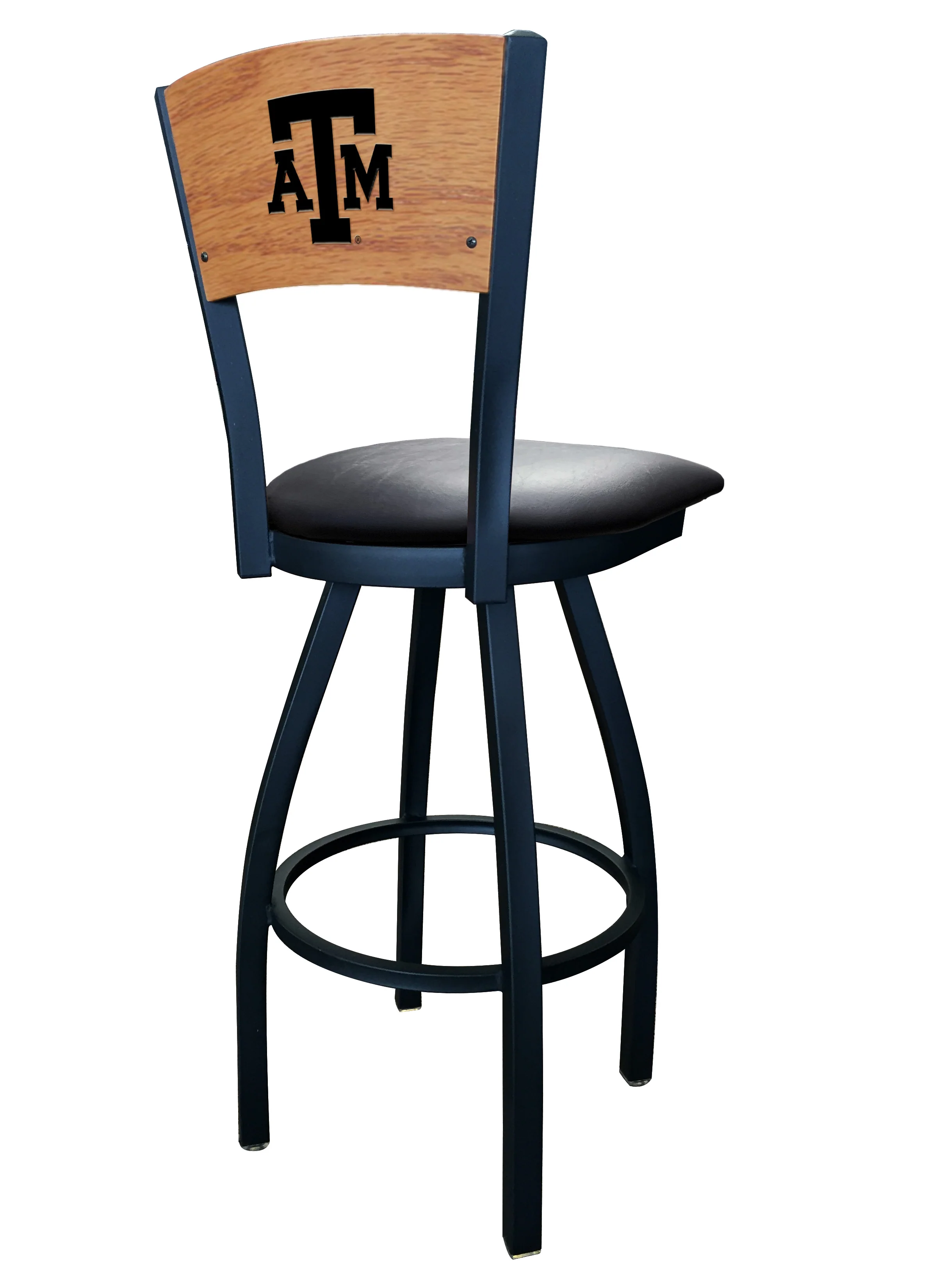 NCAA Laser Engraved 30" Swivel Bar Stool - Image 68