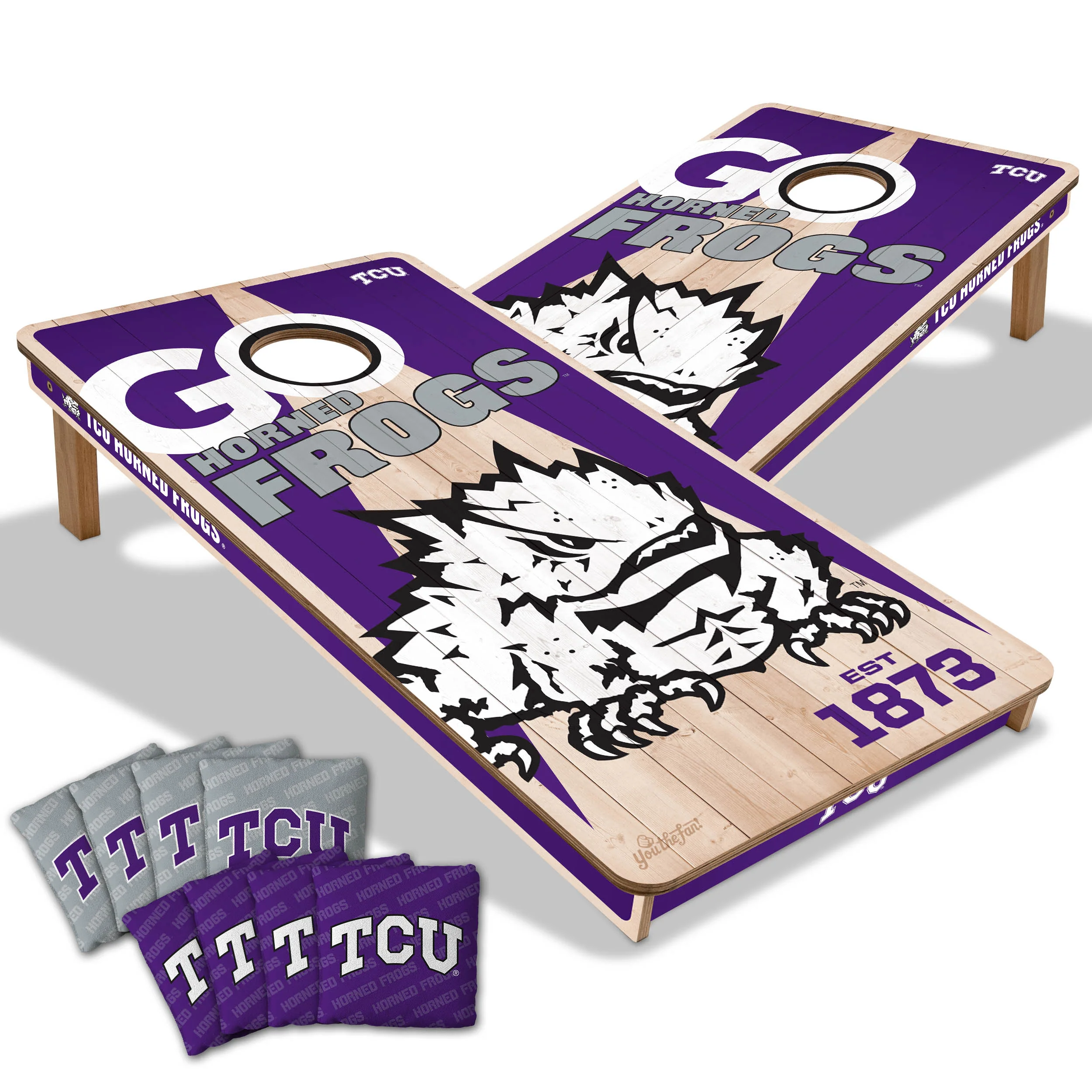 NCAA Licensed 2x4 Cornhole Boards - Image 29