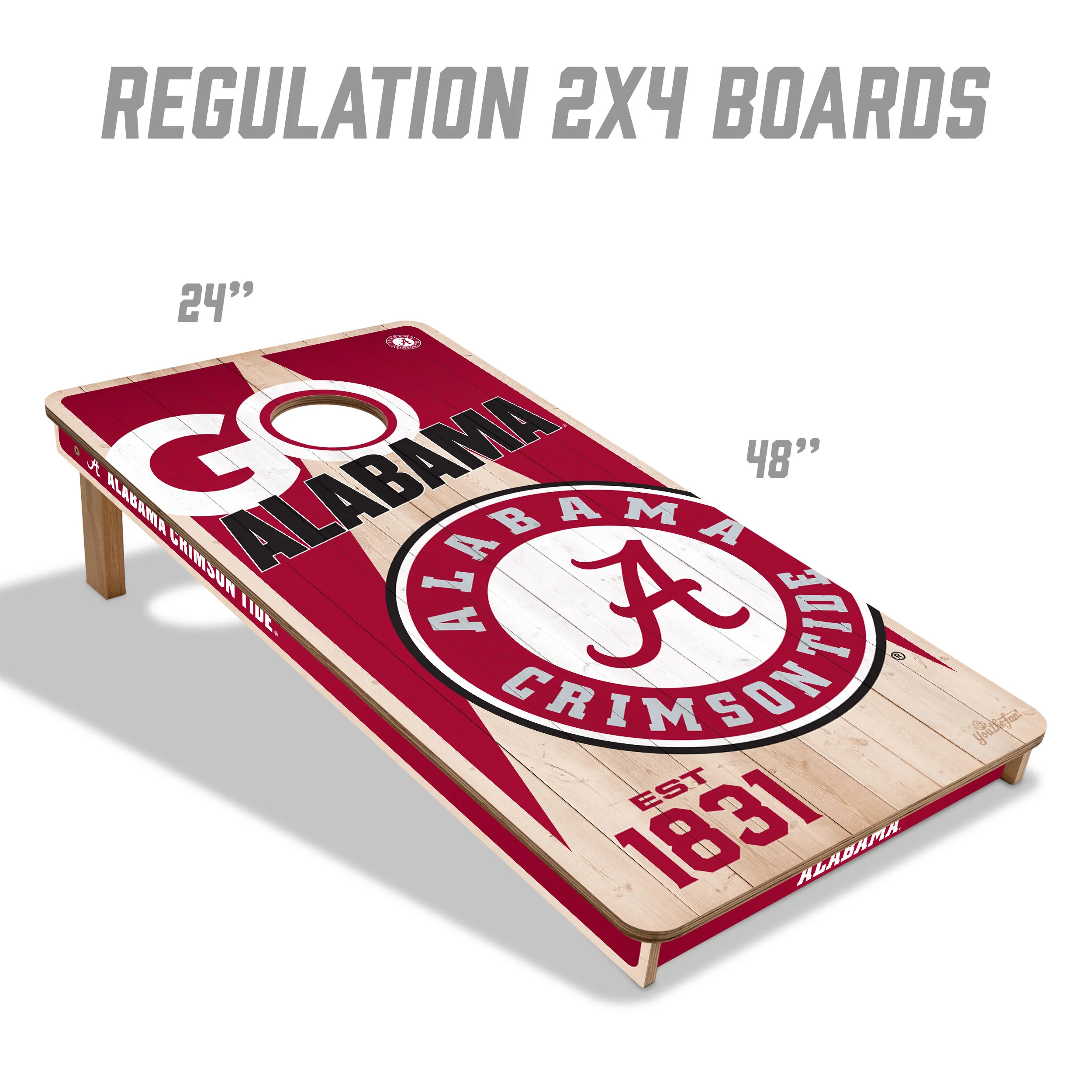 NCAA Licensed 2x4 Cornhole Boards - Image 3