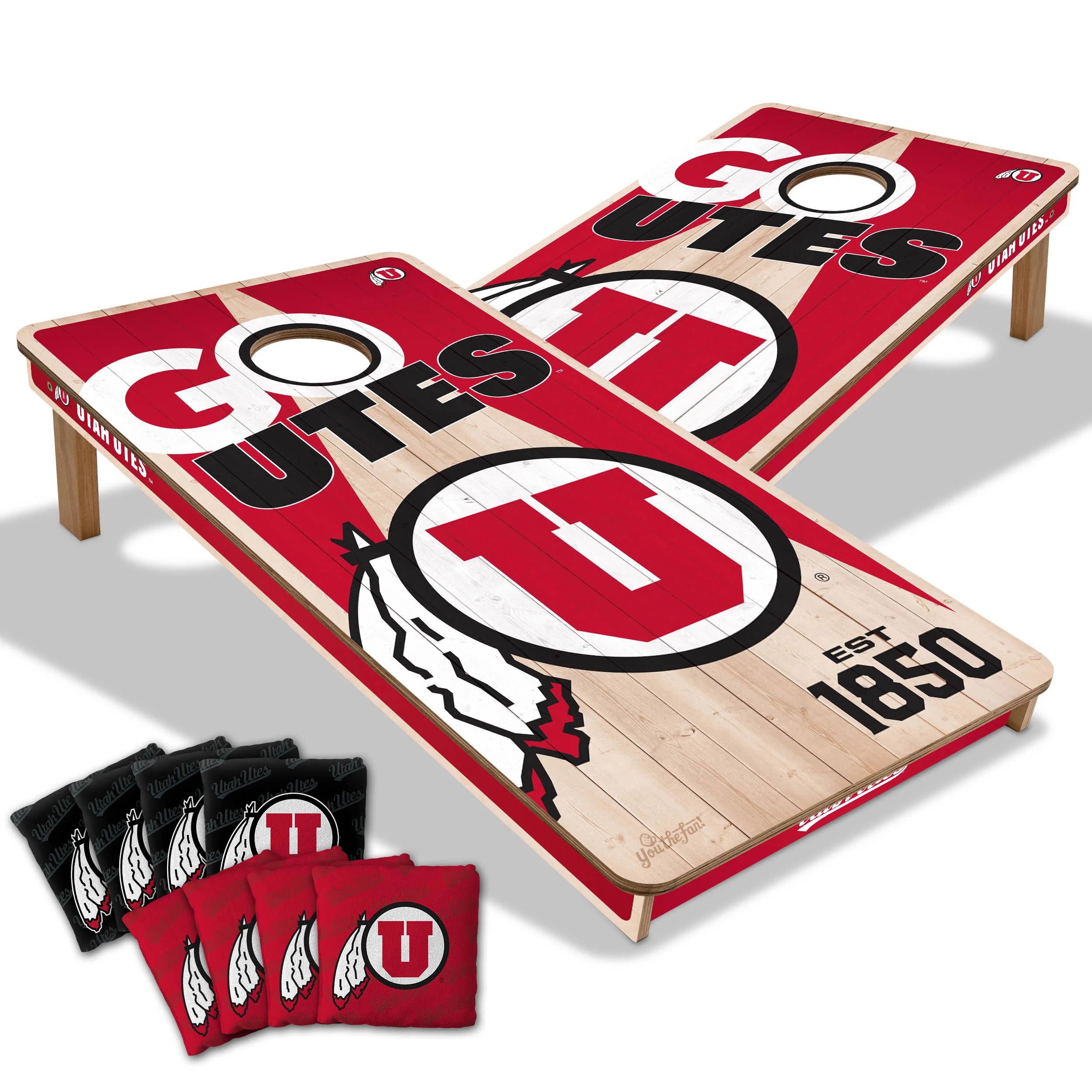 NCAA Licensed 2x4 Cornhole Boards - Image 39