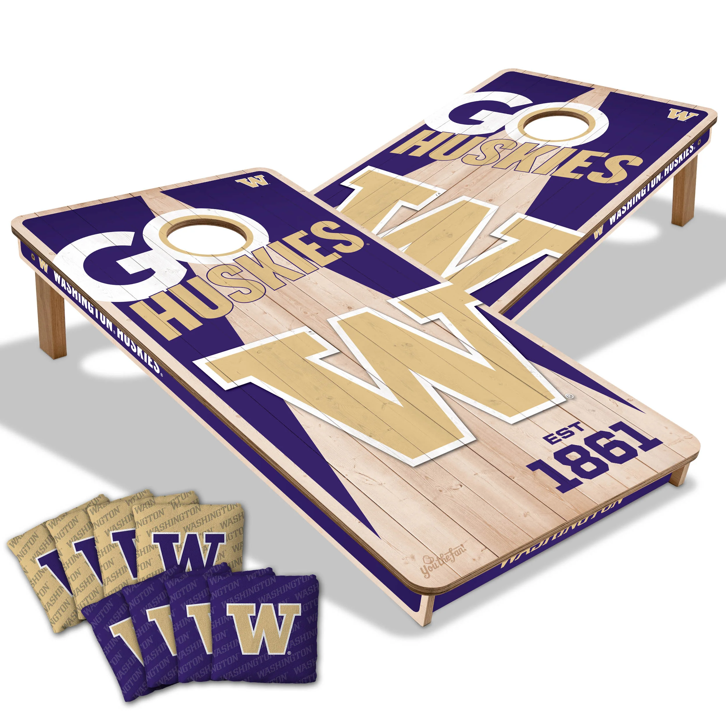 NCAA Licensed 2x4 Cornhole Boards - Image 40