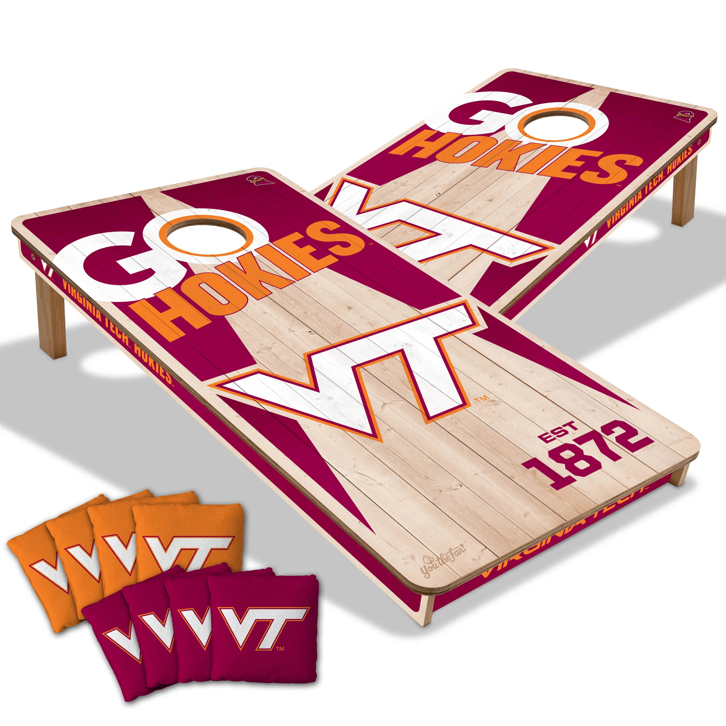 NCAA Licensed 2x4 Cornhole Boards - Image 51
