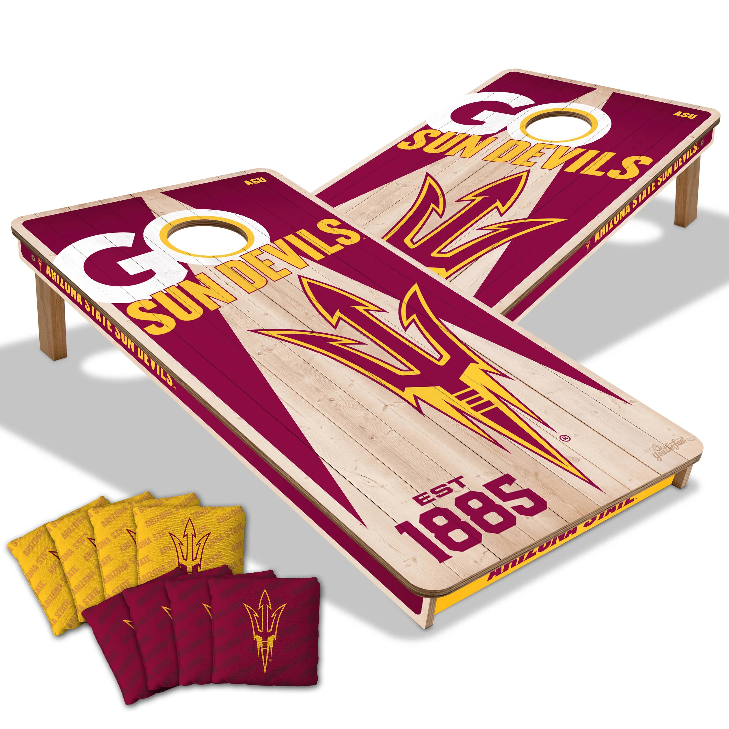 NCAA Licensed 2x4 Cornhole Boards - Image 6
