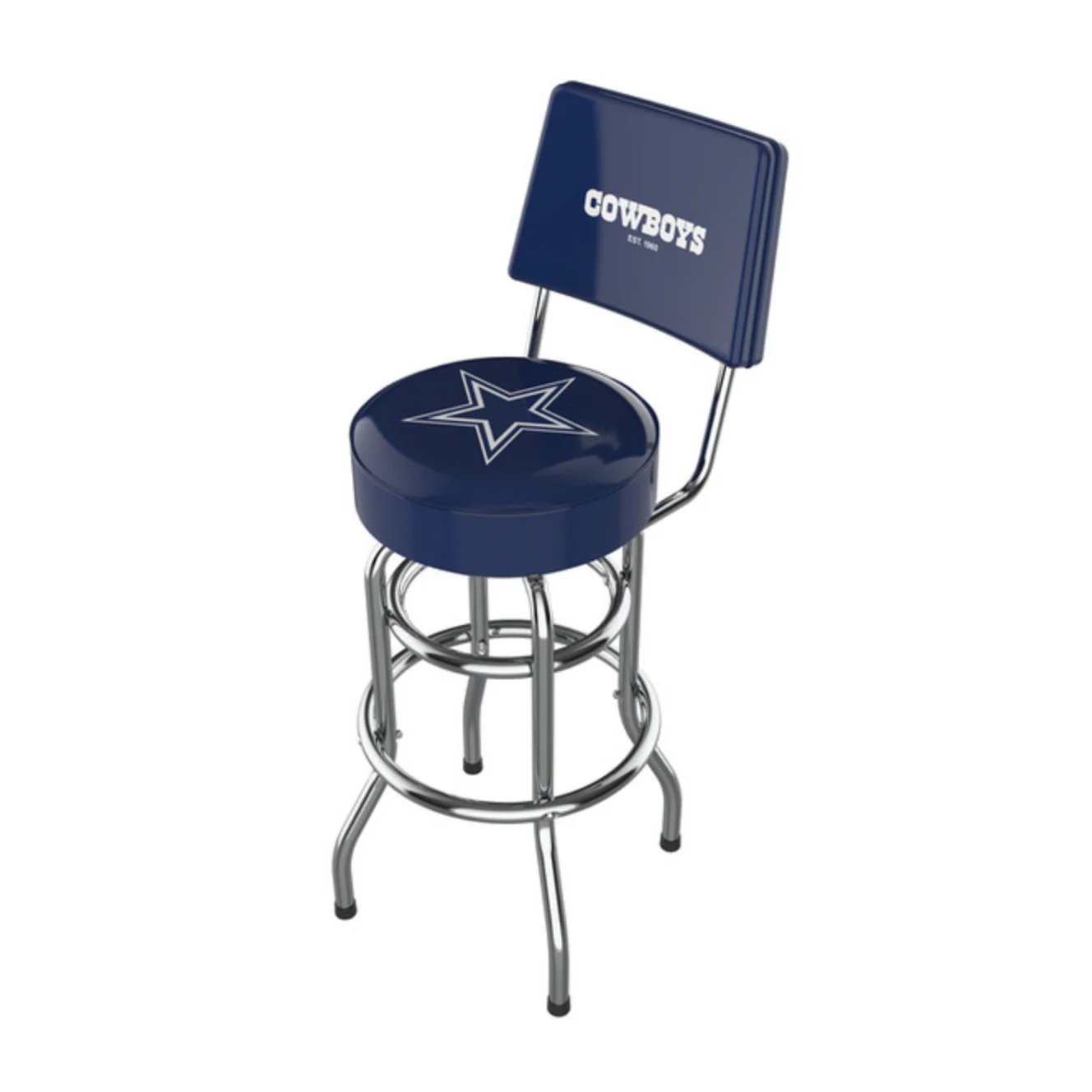 NFL Licensed 30" Chrome Barstool with Backs - Image 5
