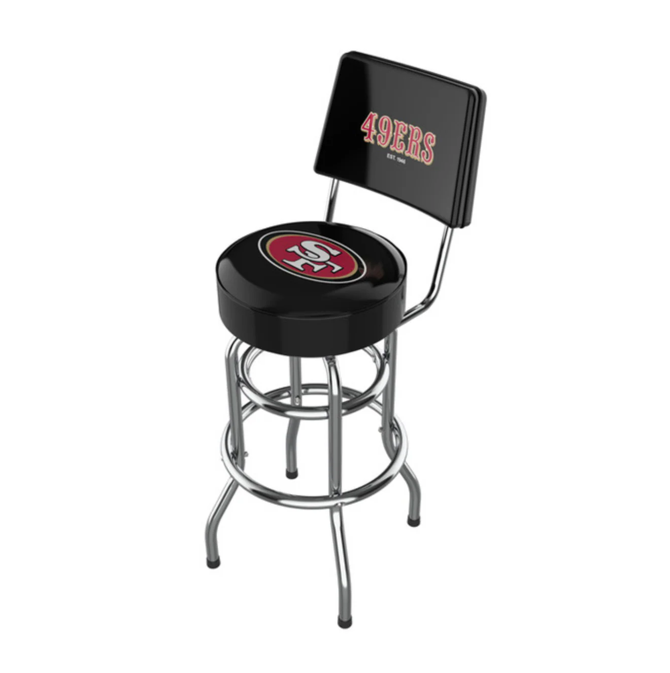 NFL Licensed 30" Chrome Barstool with Backs - Image 8