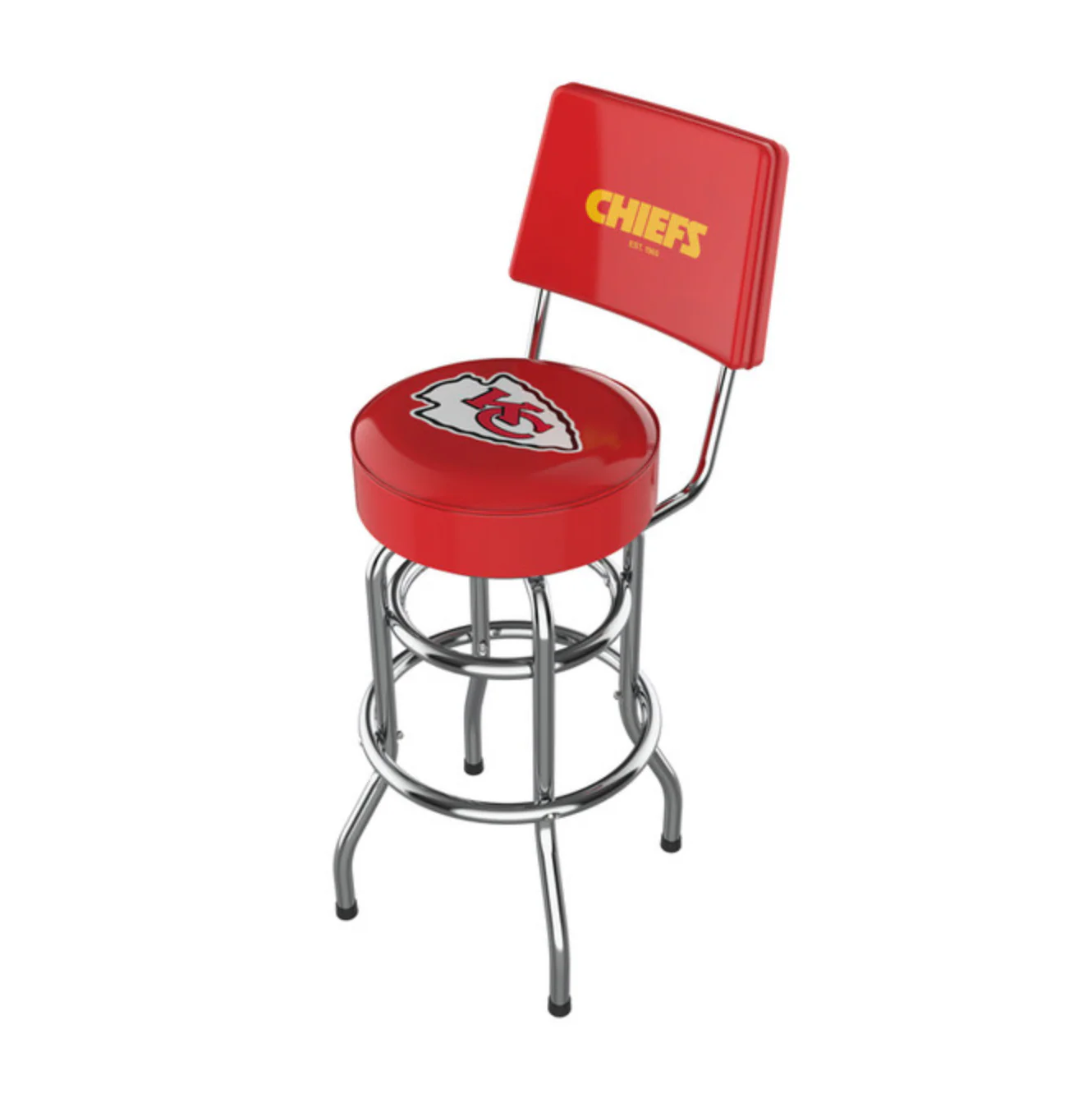 NFL Licensed 30" Chrome Barstool with Backs - Image 9