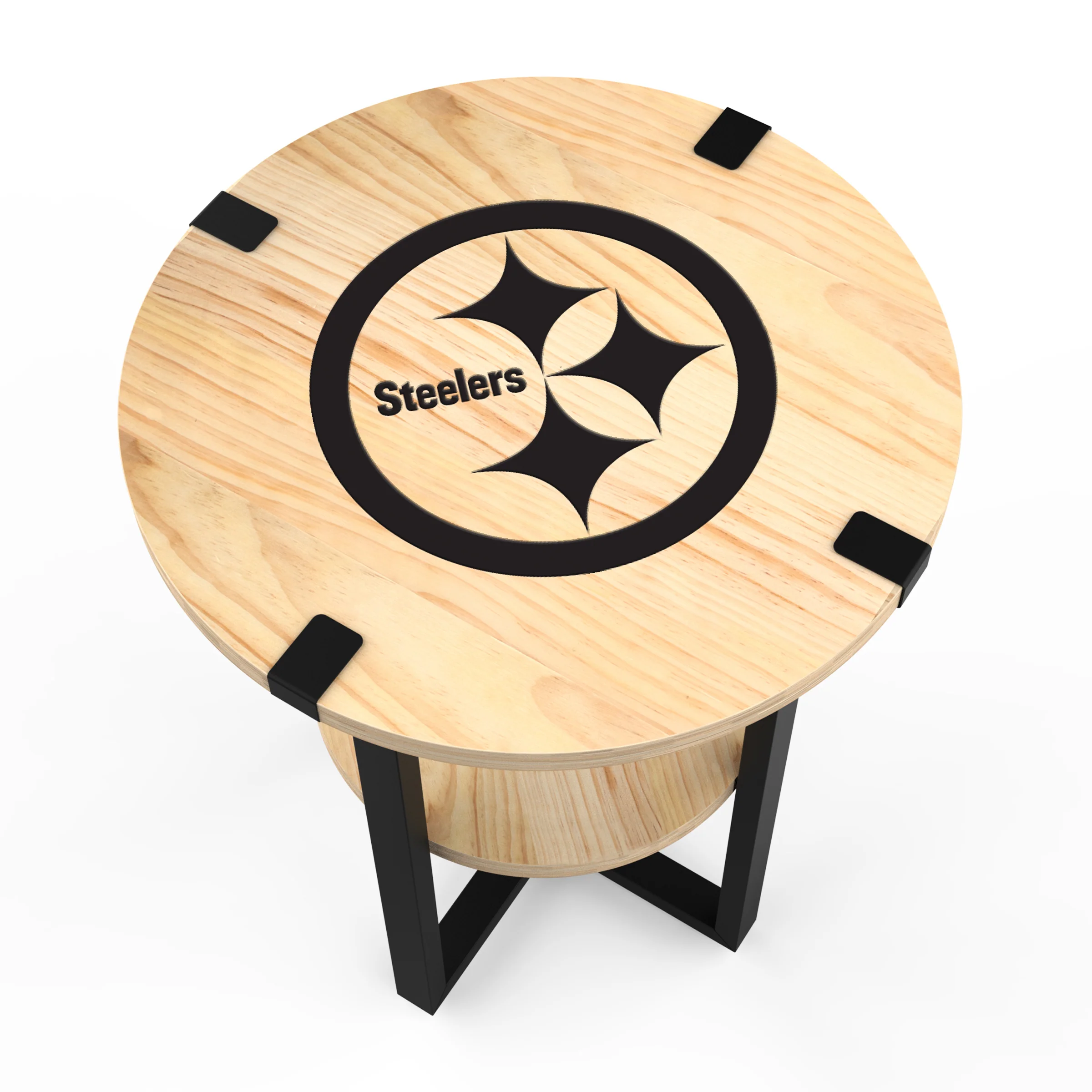 NFL Licensed Round Side Table with Charger - Image 13