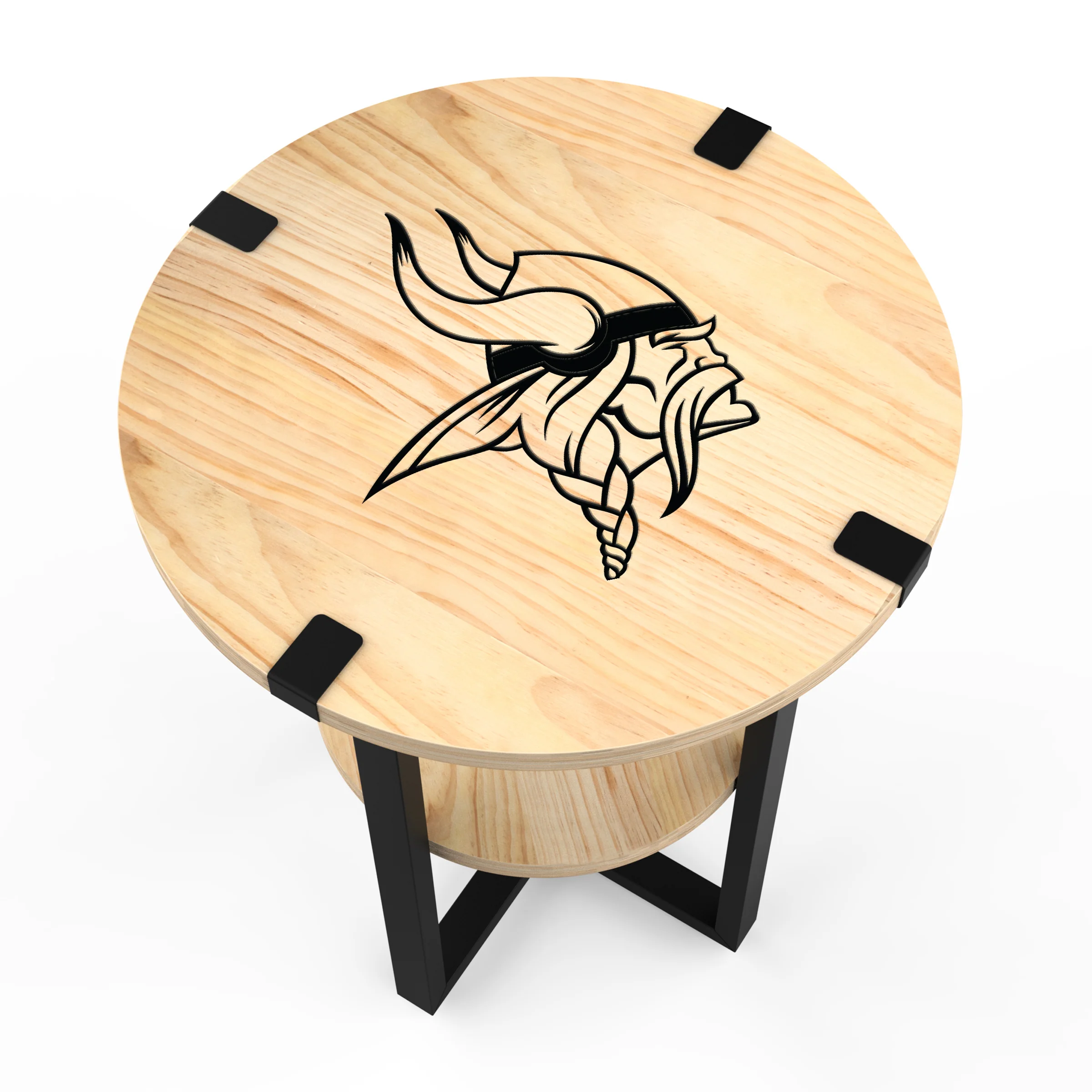 NFL Licensed Round Side Table with Charger - Image 31