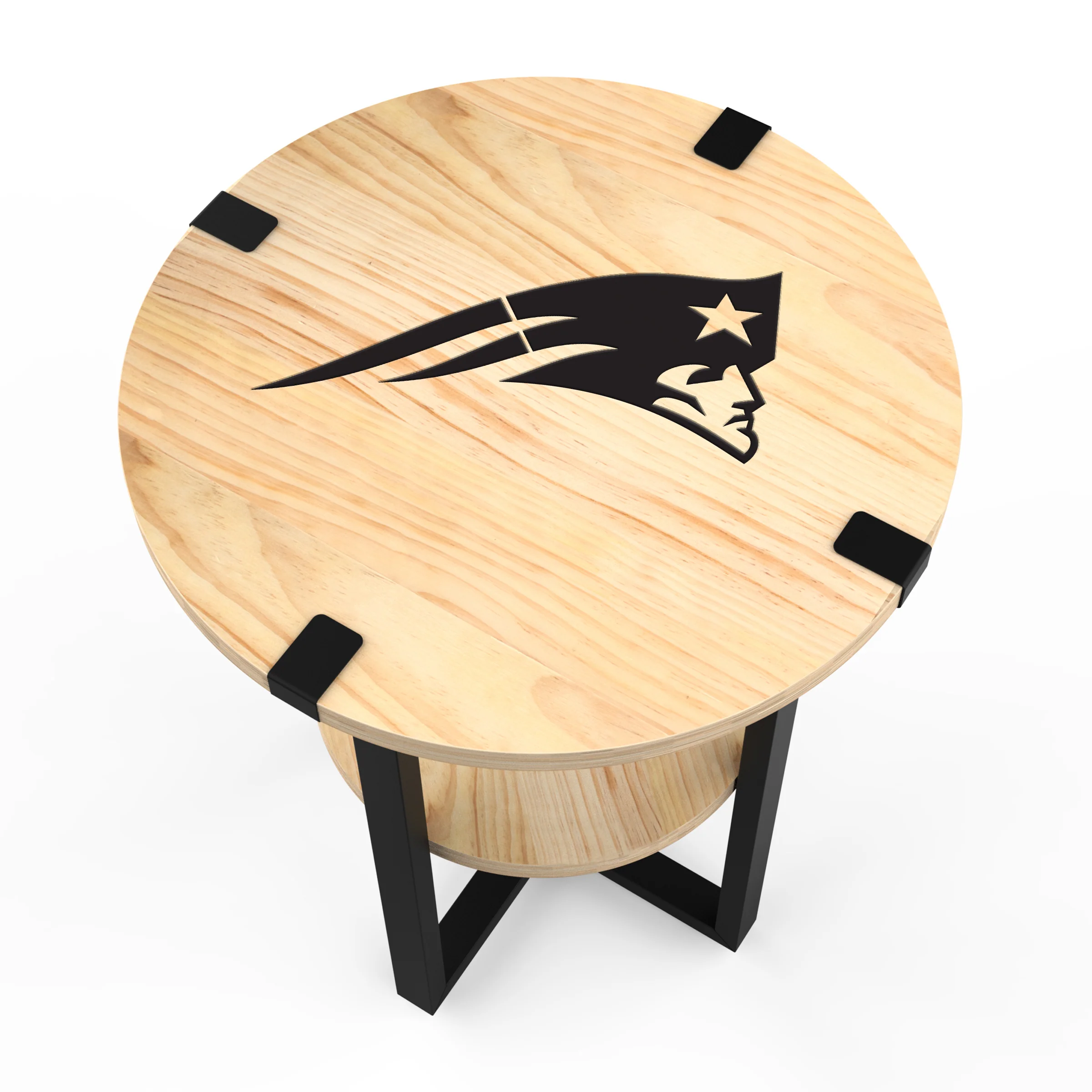NFL Licensed Round Side Table with Charger - Image 49